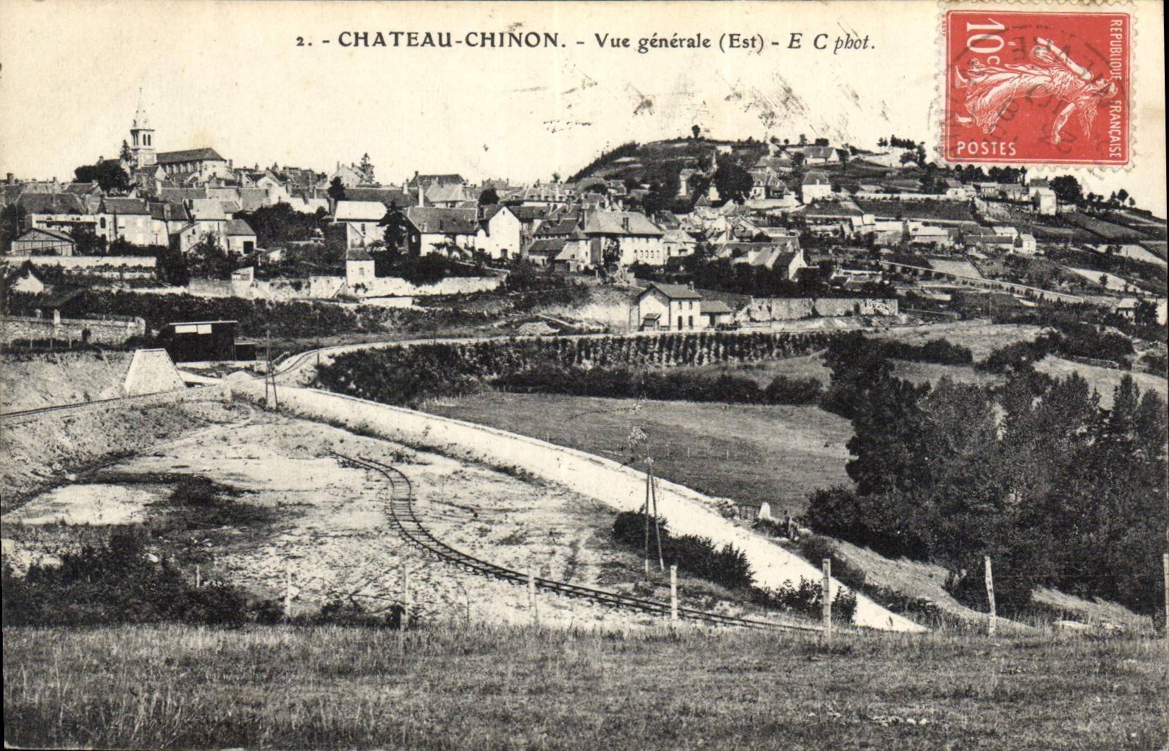 CPA Chateau Chinon Vue Generale