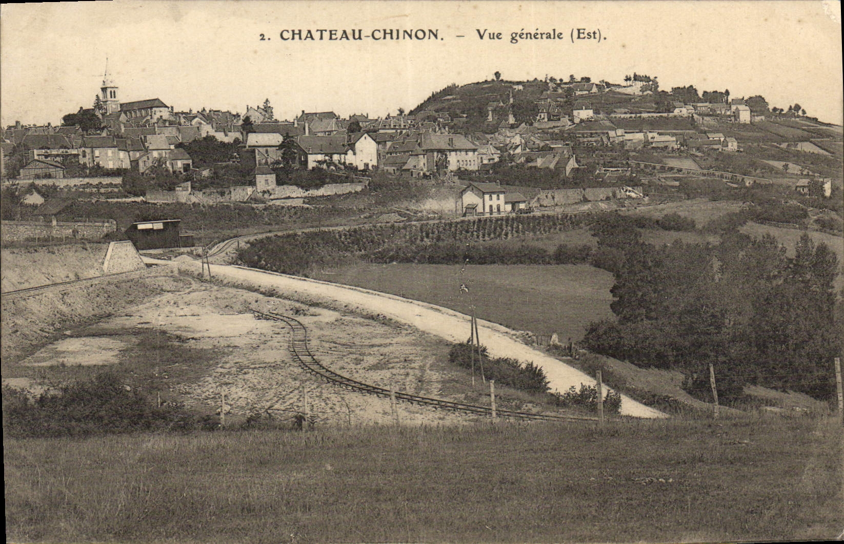 CPA Chateau Chinon Vue Generale
