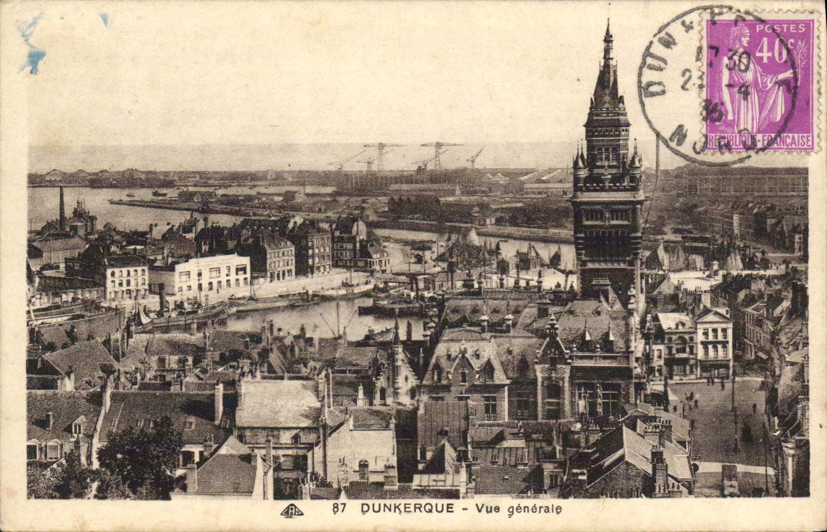 CPA Dunkerque Vue Generale