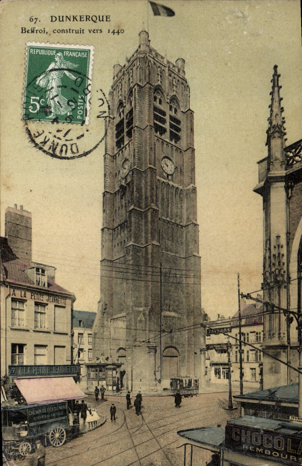 CPA Dunkerque Beffroi Construit Vers 1440