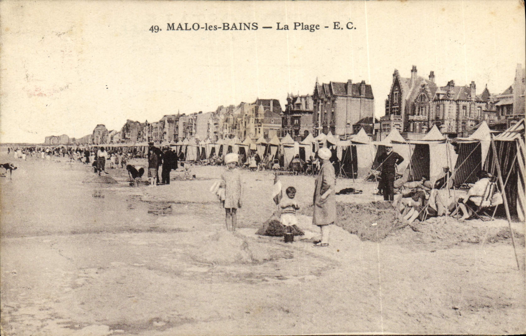 CPA Malo Les Bains La Plage