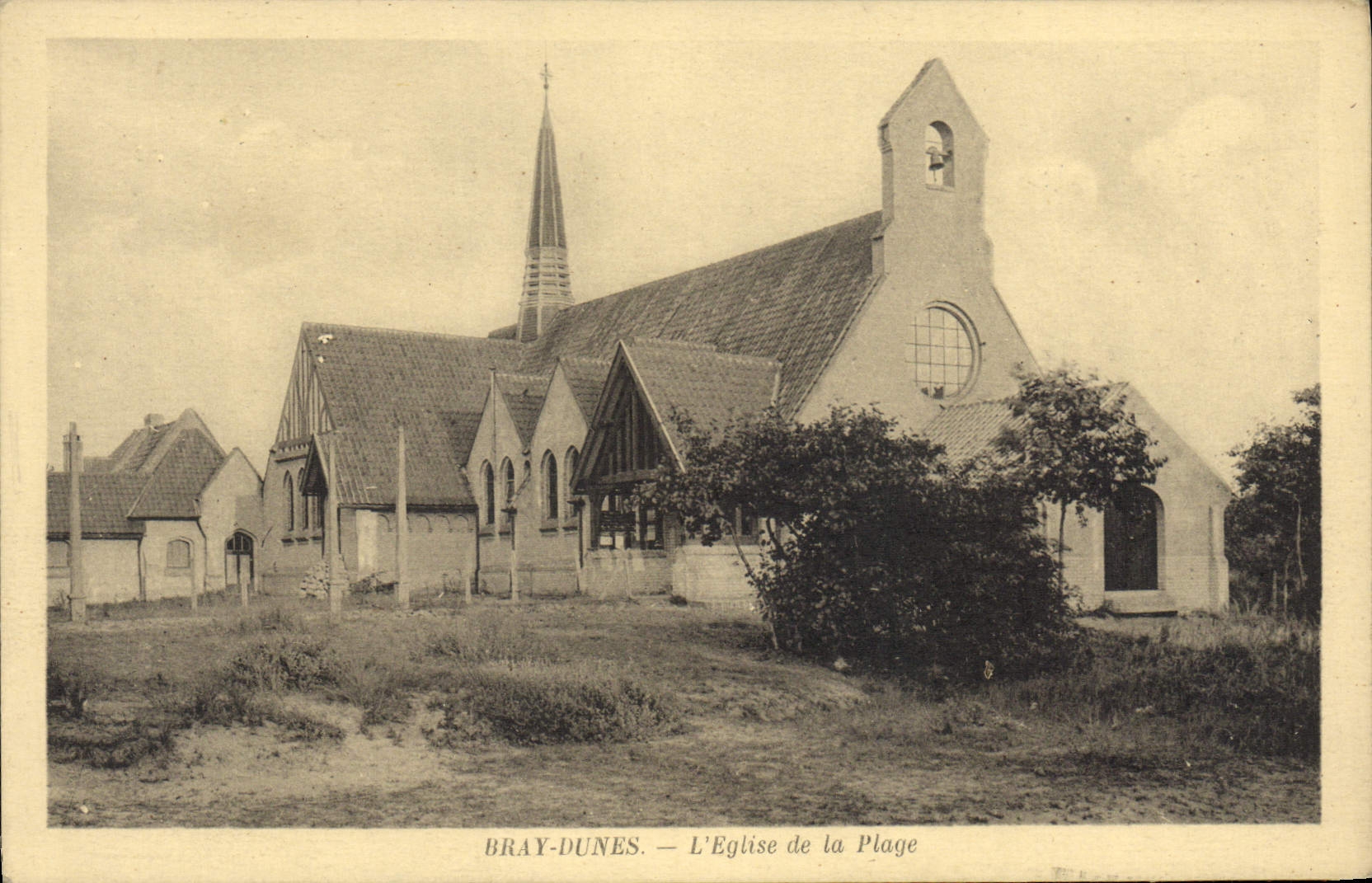 CPA Bray-Dunes L'Eglise De La Plage