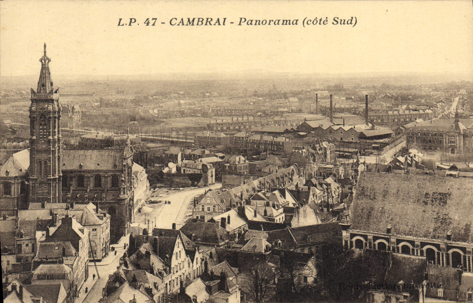 CPA Cambrai Panorama