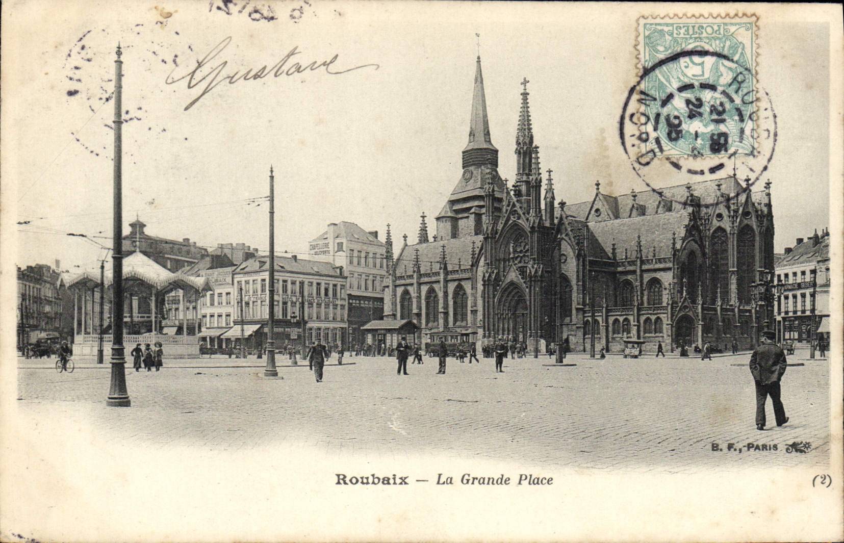 CPA Roubaix La Grande Place
