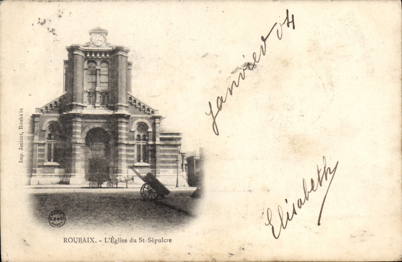 CPA Roubaix L'Eglise Du St Sepulcre