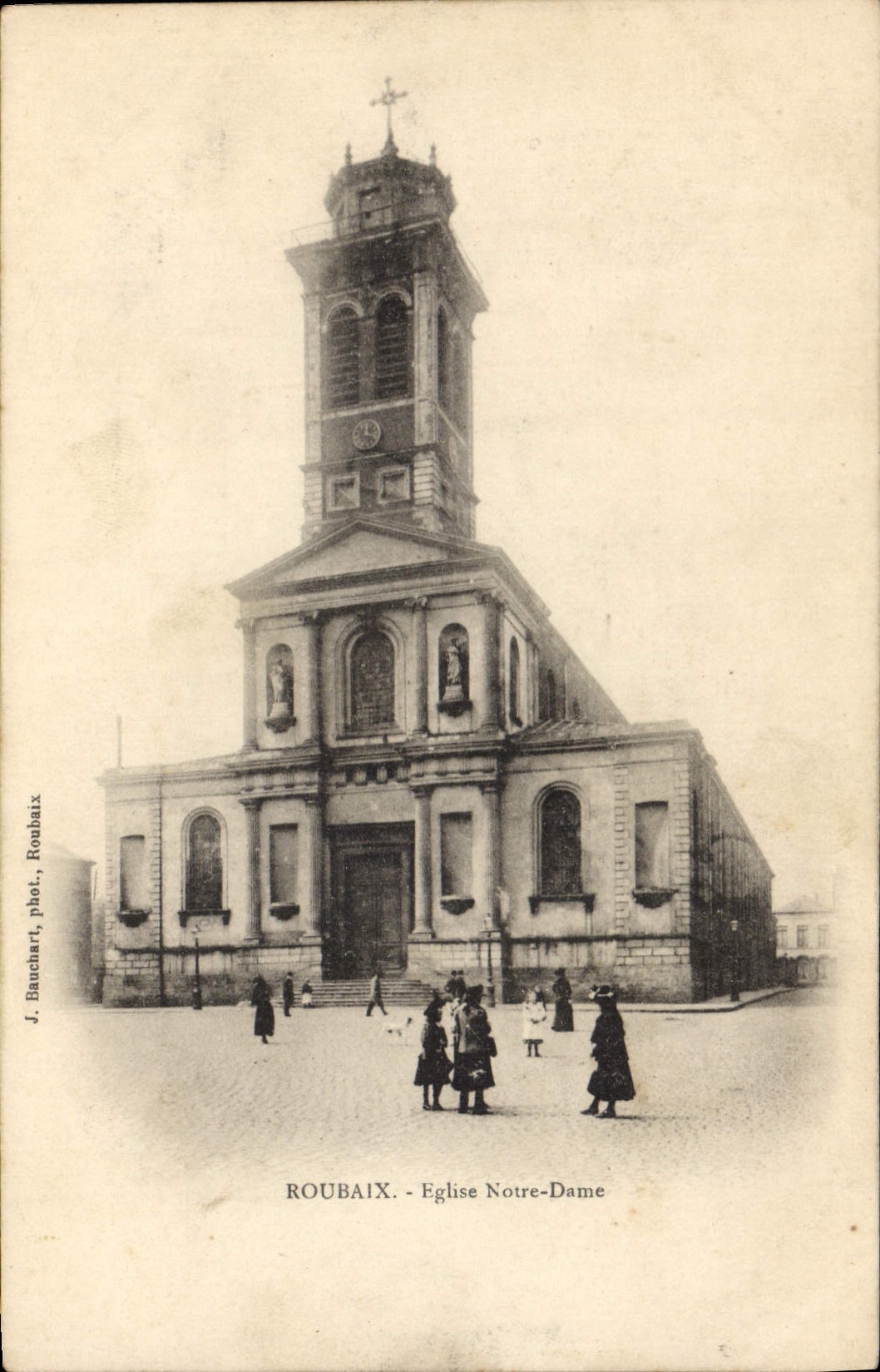 CPA Roubaix Eglise Notre Dame