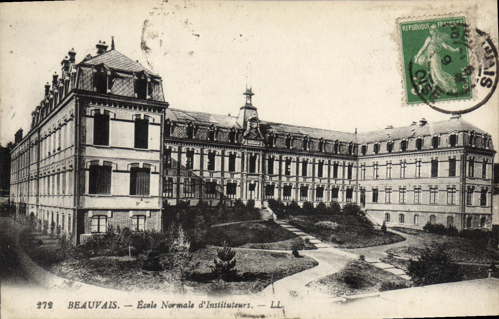 CPA Beauvais Ecole Normale d'Instituteurs