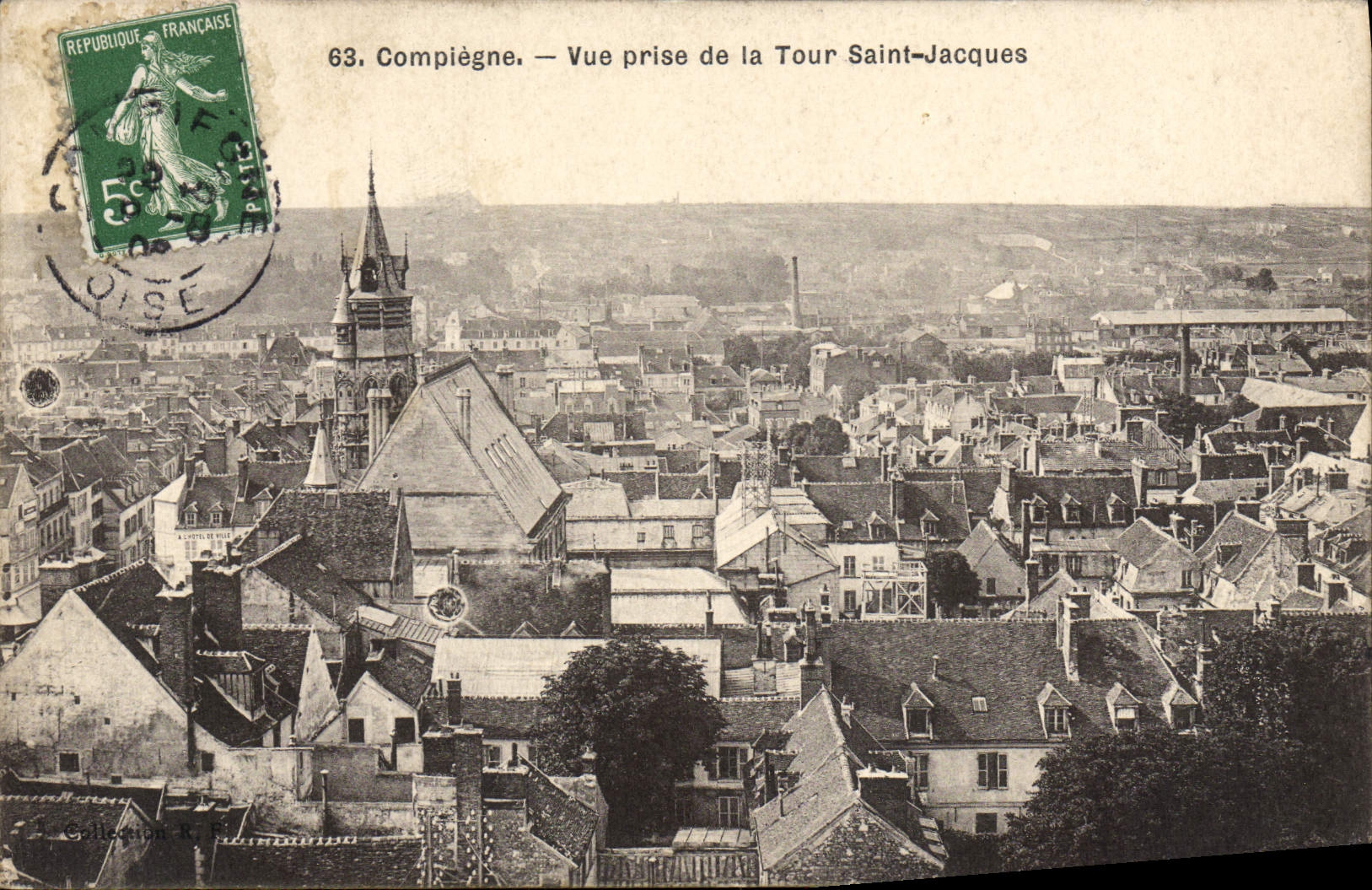 CPA Compiegne Vue Prise De La Tour Saint Jacques