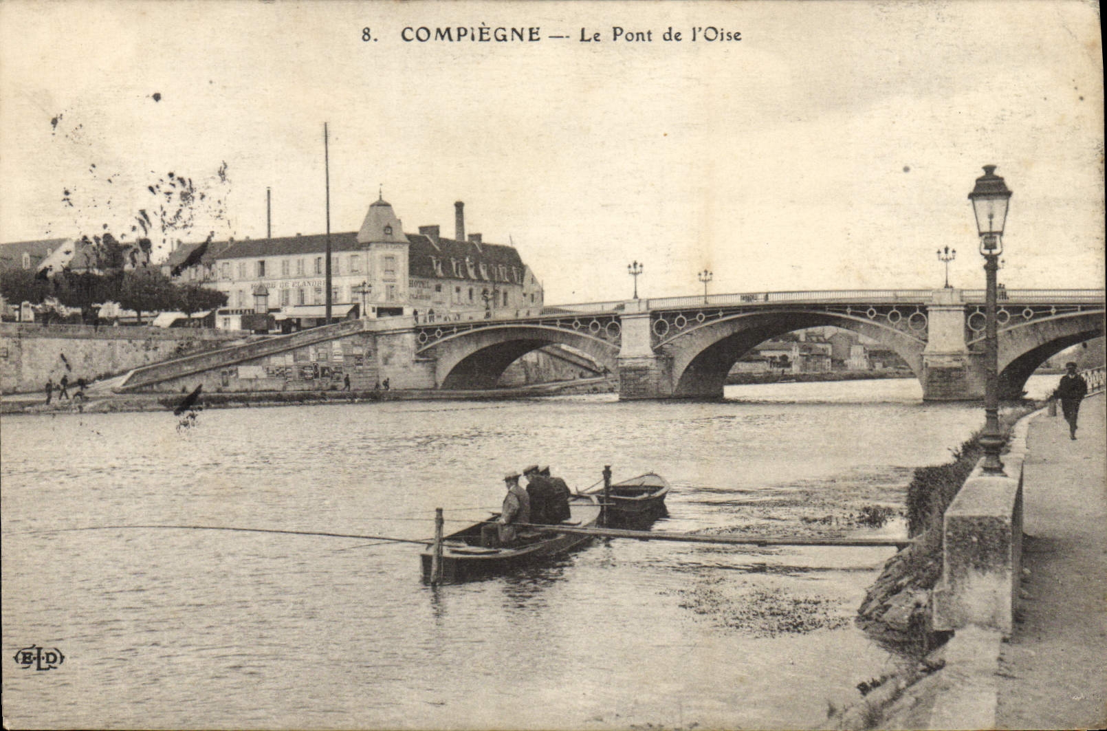 CPA Compiegne Le Pont De I'Oise
