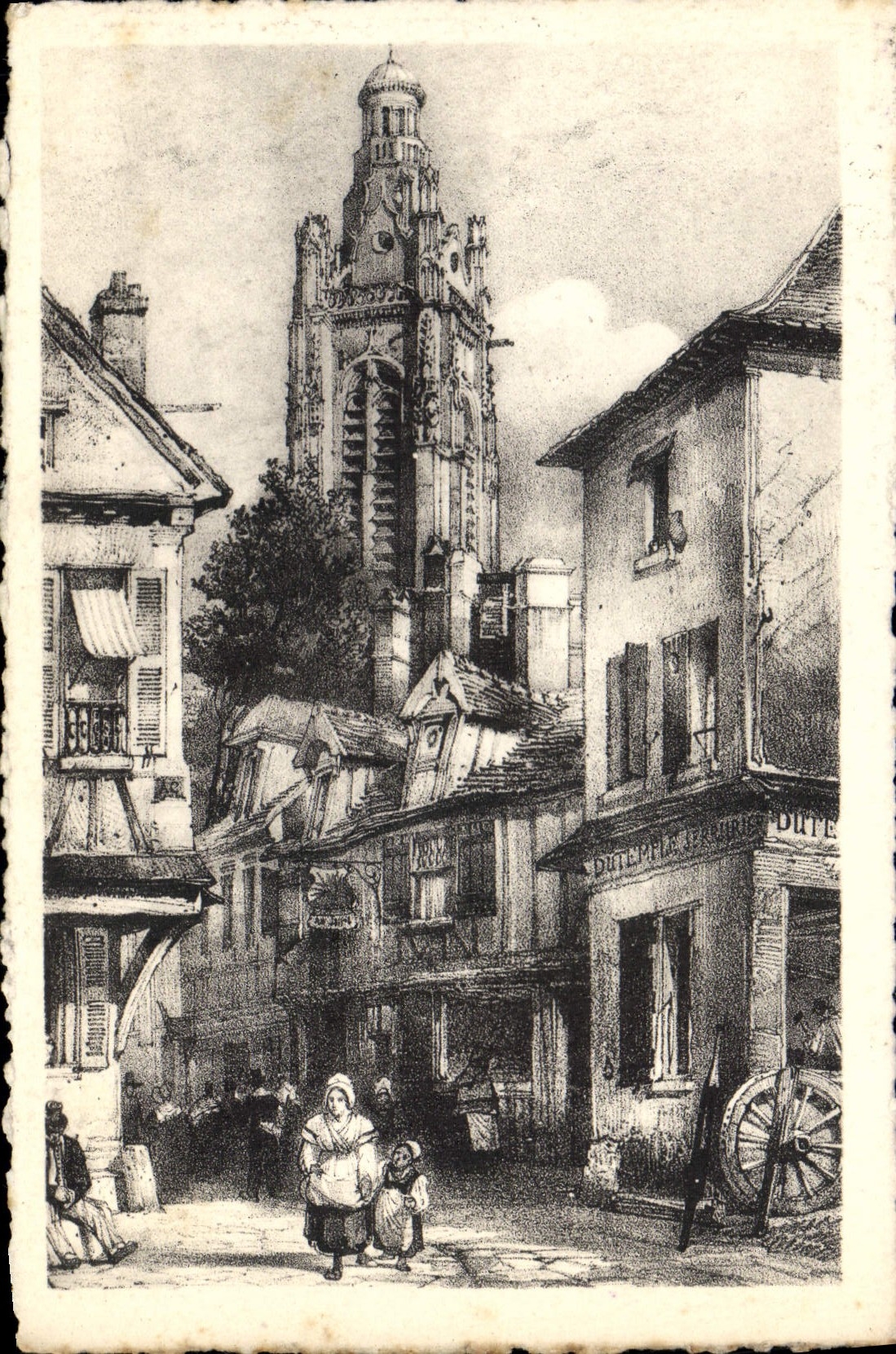 CPA Le Vieux Compiegne La Tour de l'église
