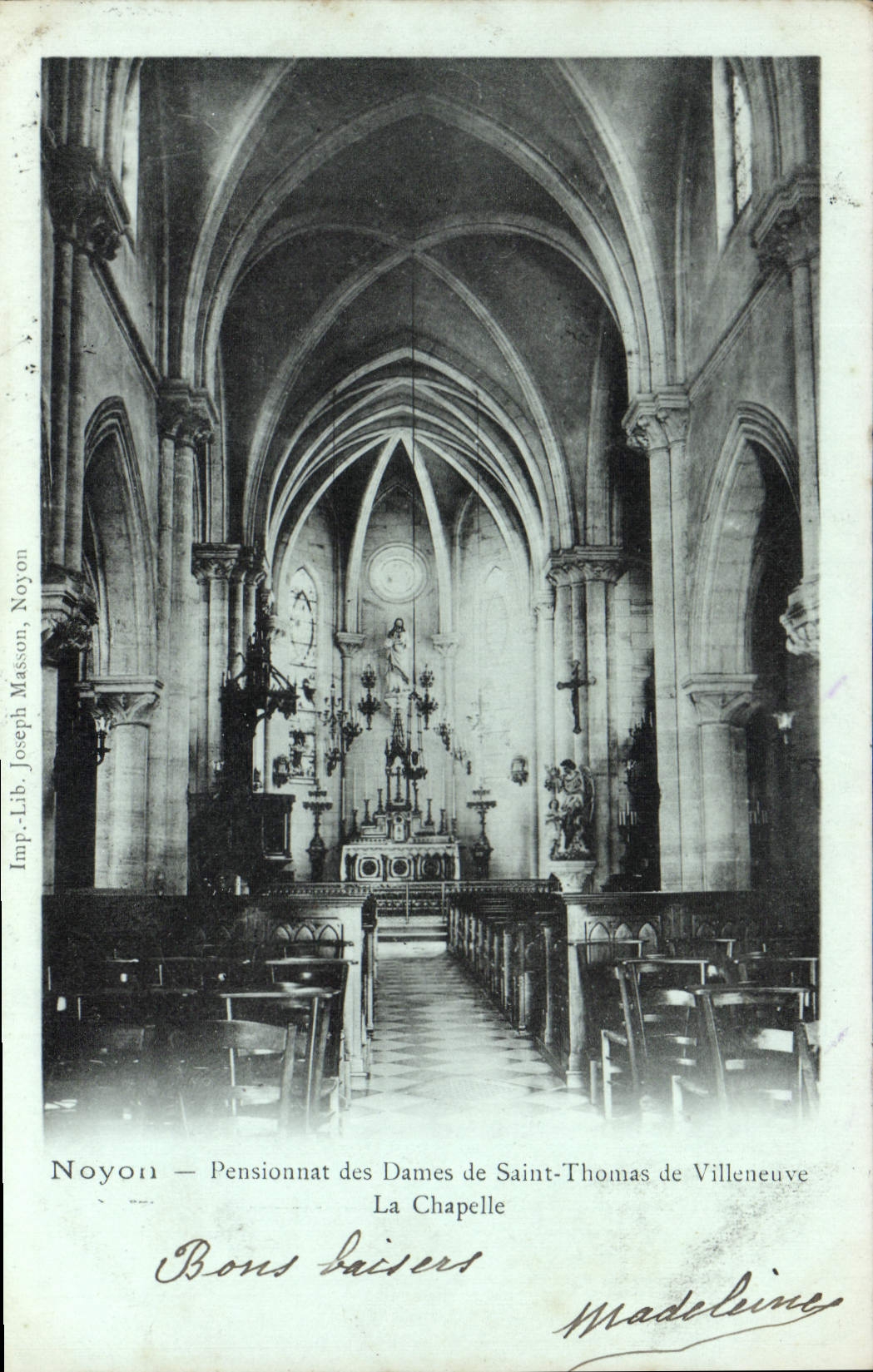 CPA Noyon Pensionnat Des Dames De Saint Thomas De Villeneuve