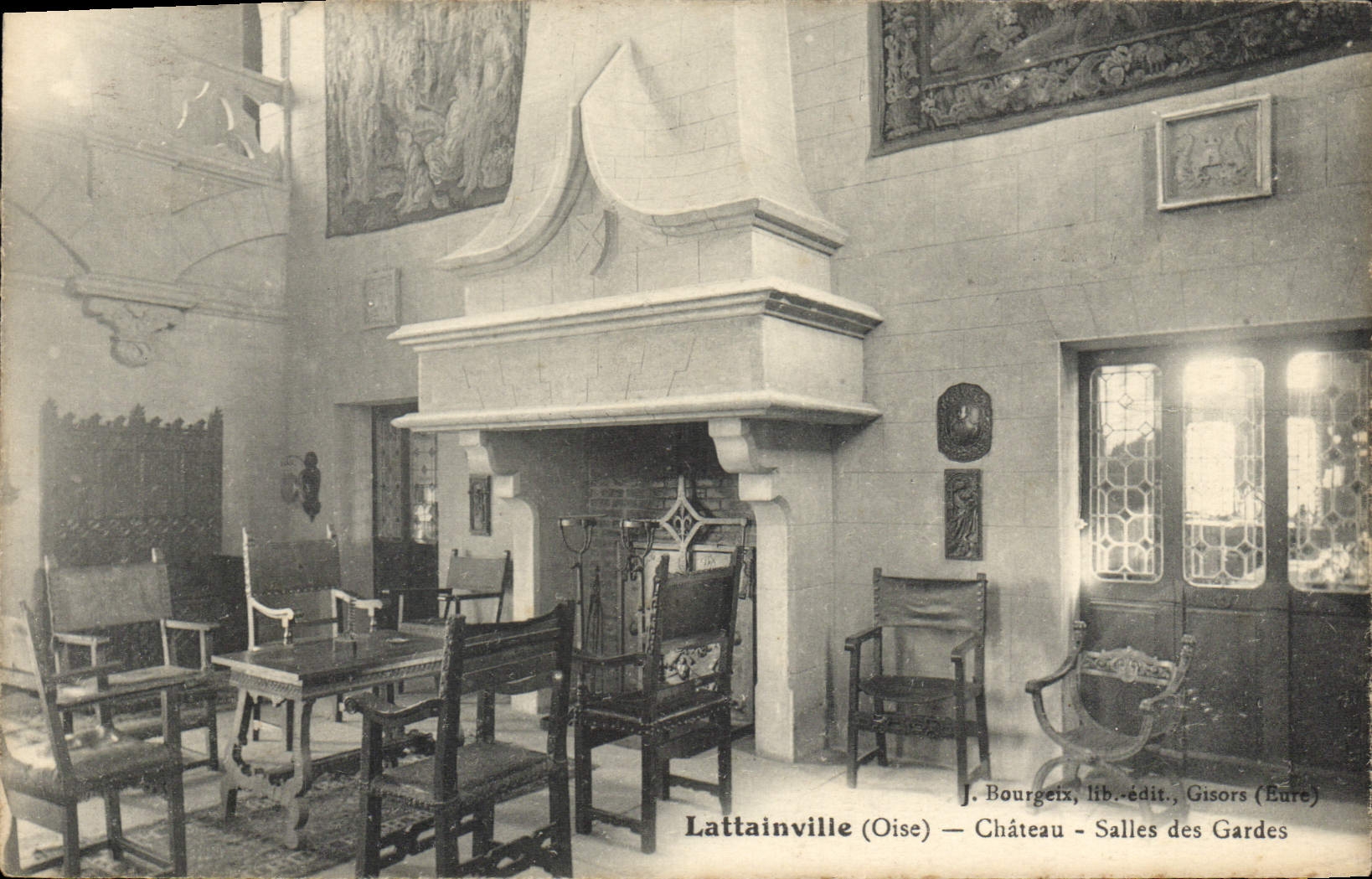 CPA Lattainville Chateau Salles Des Gardes