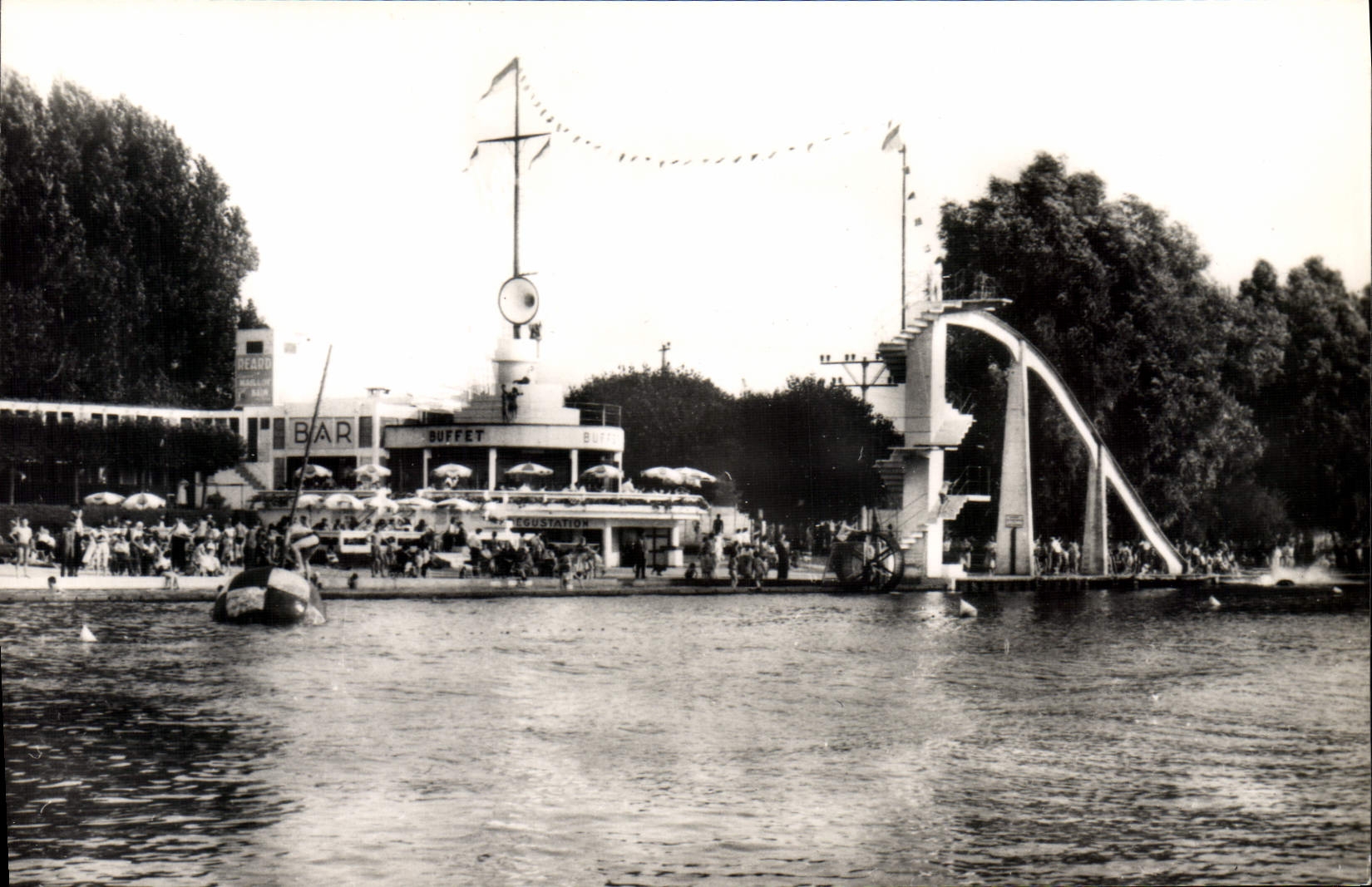 CPA Plage De Lys Chantilly Boran Oise bar toboggan