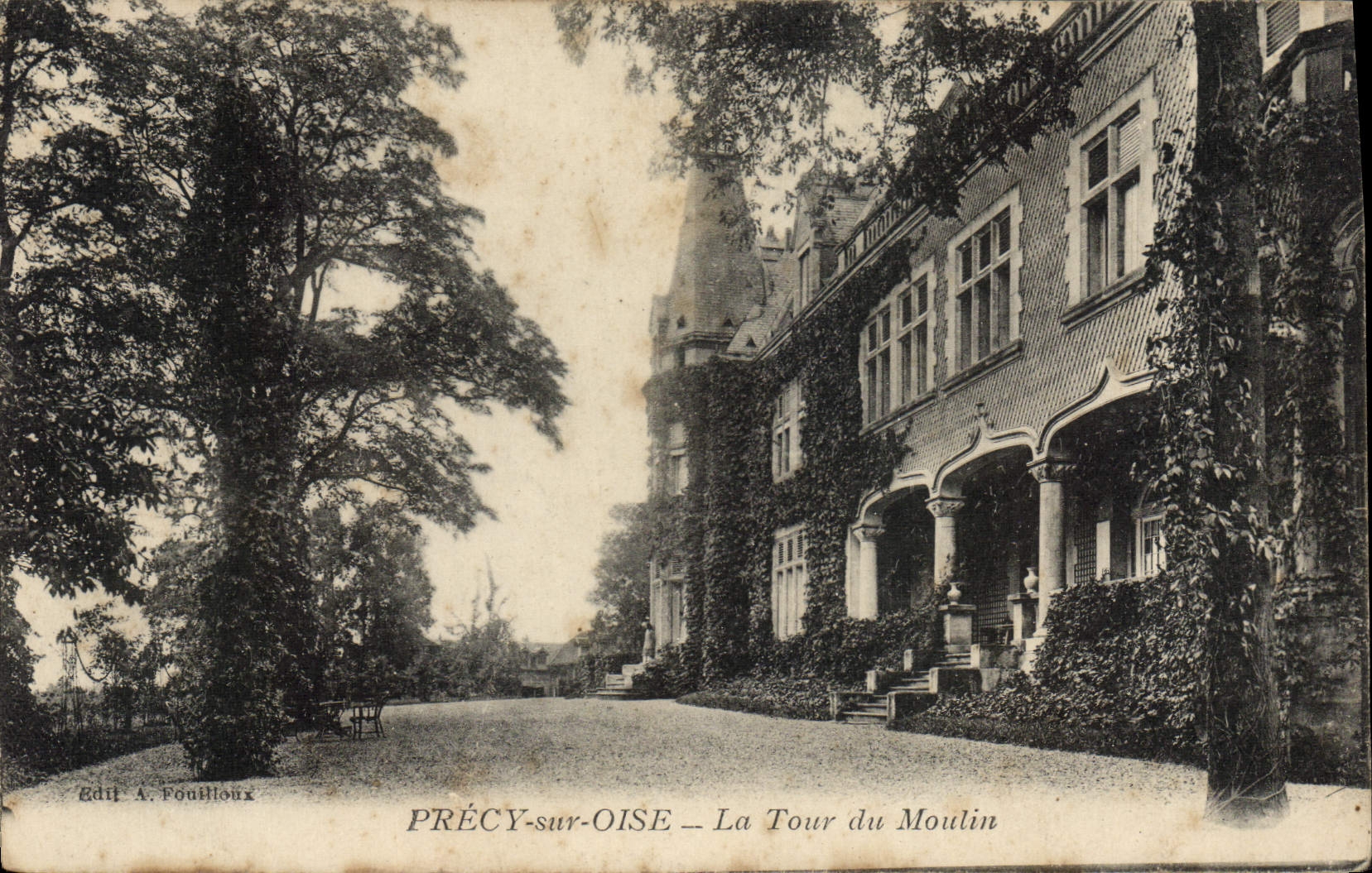 CPA Precy Sur Oise La Tour Du Moulin
