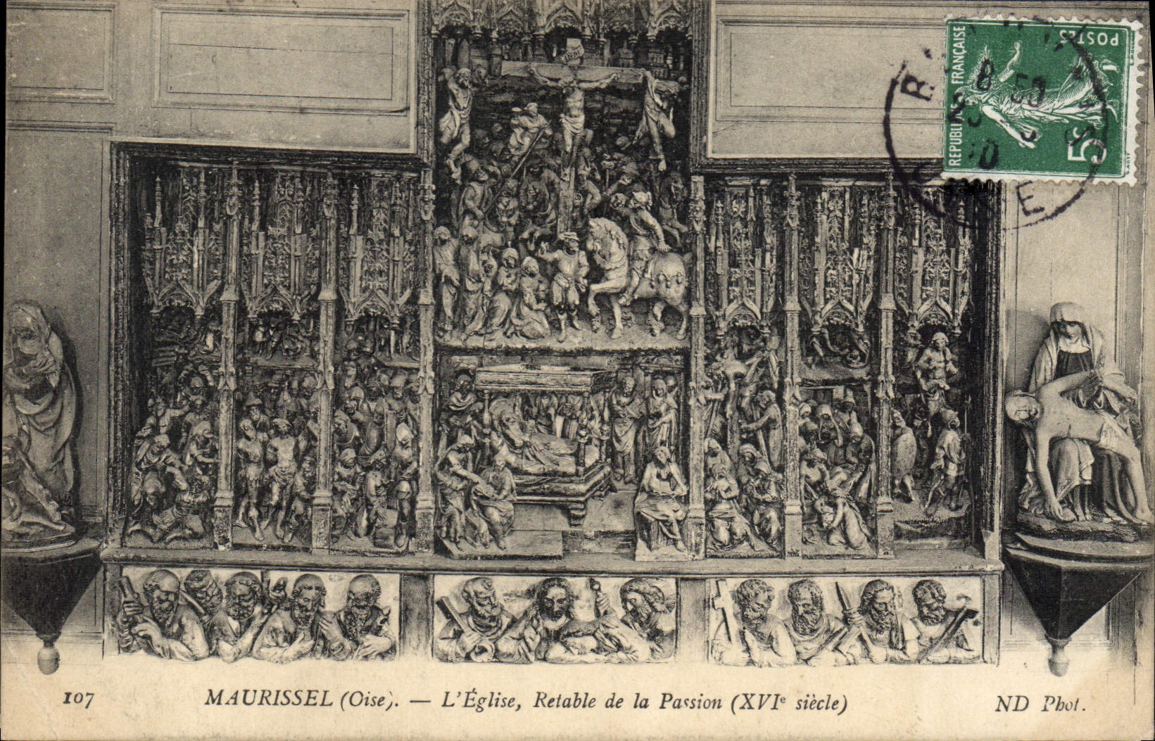 CPA Maurissel L'Eglise Retable De La Passion