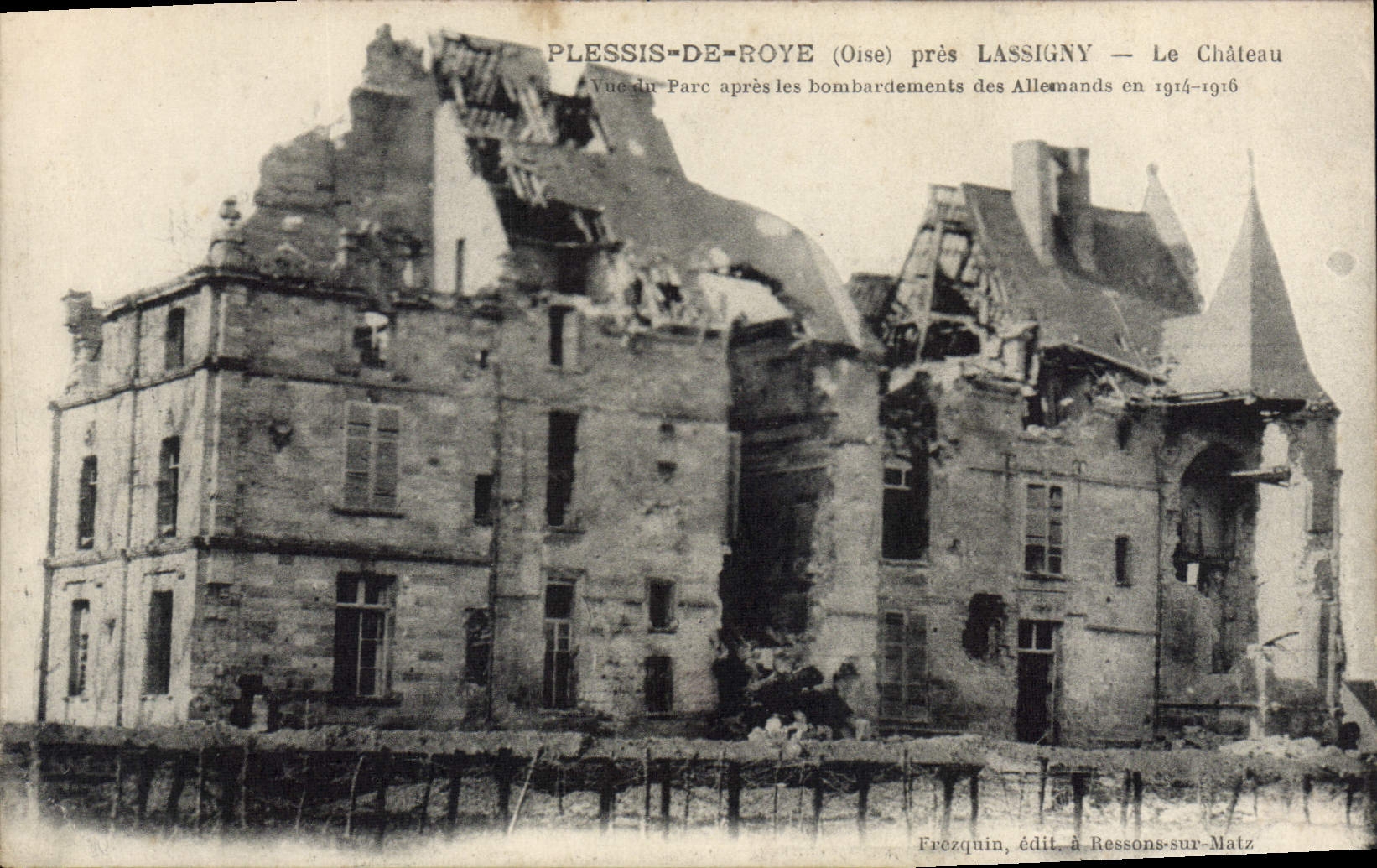 CPA Plessis De Roye Près lassigny le château