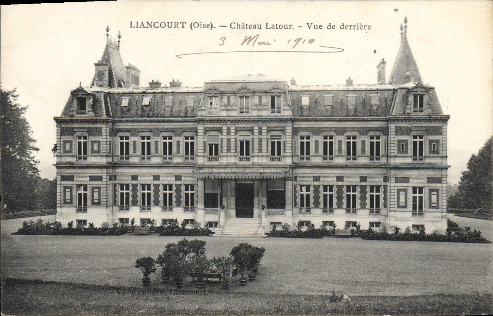 CPA Liancourt Chateau Latour Vue De Derriere