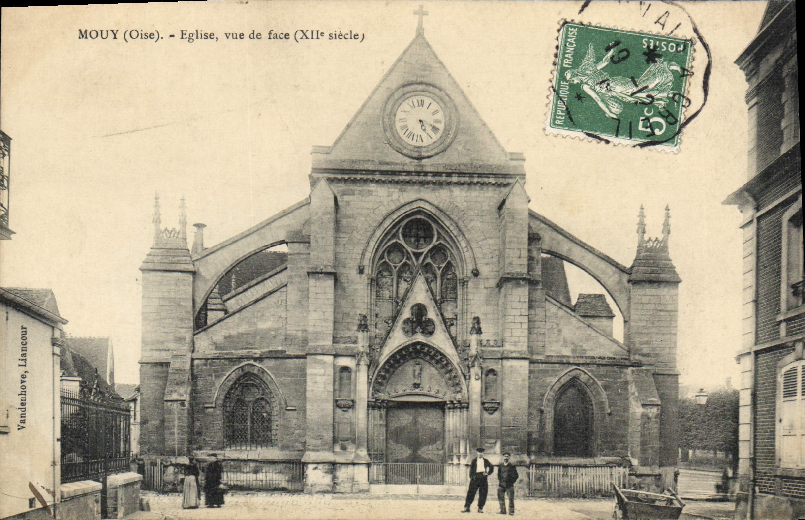 CPA Mouy Eglise Vue De Face