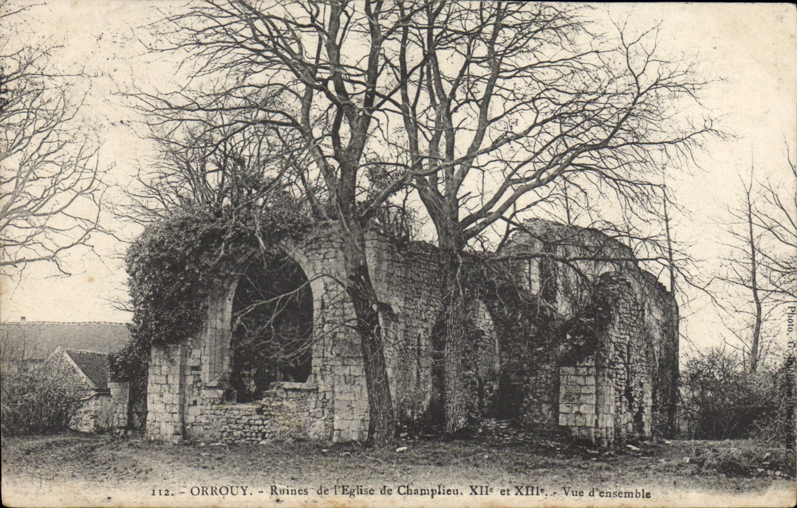 CPA Orrouy Ruines De I'Eglise De Champlieu