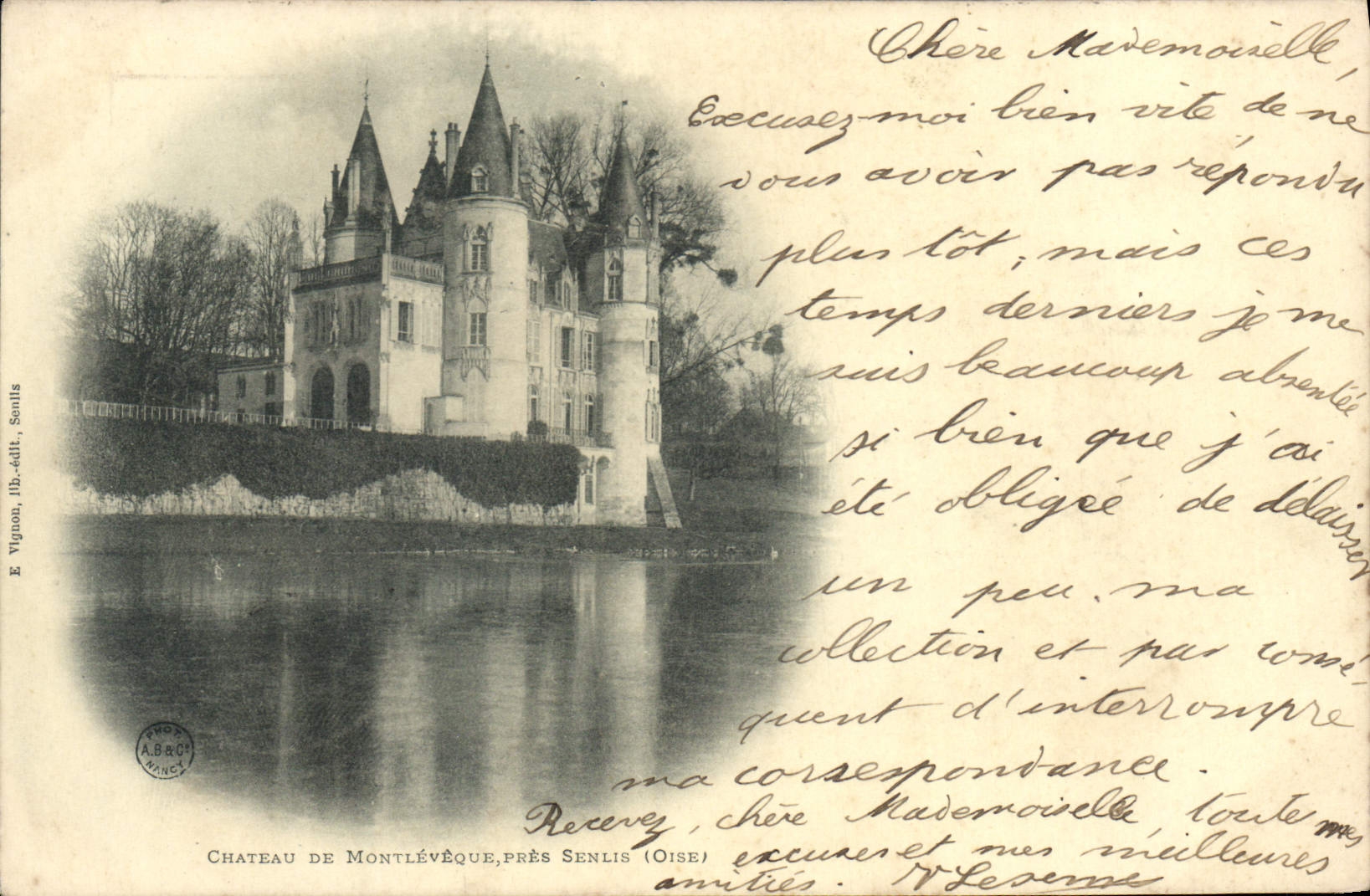CPA Senlis Chateau De Montleveque