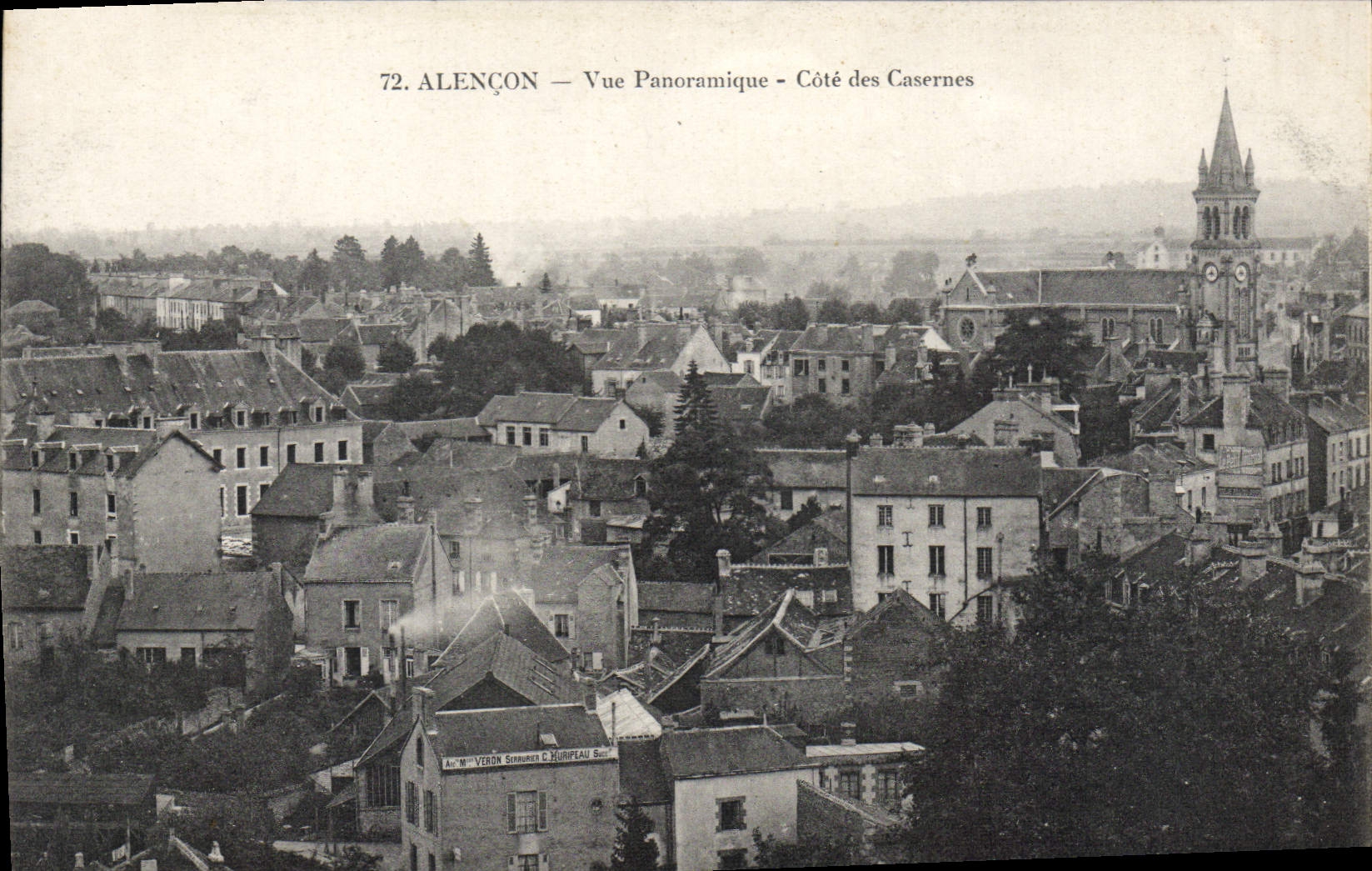 CPA Alencon Vue Panoramique casernes