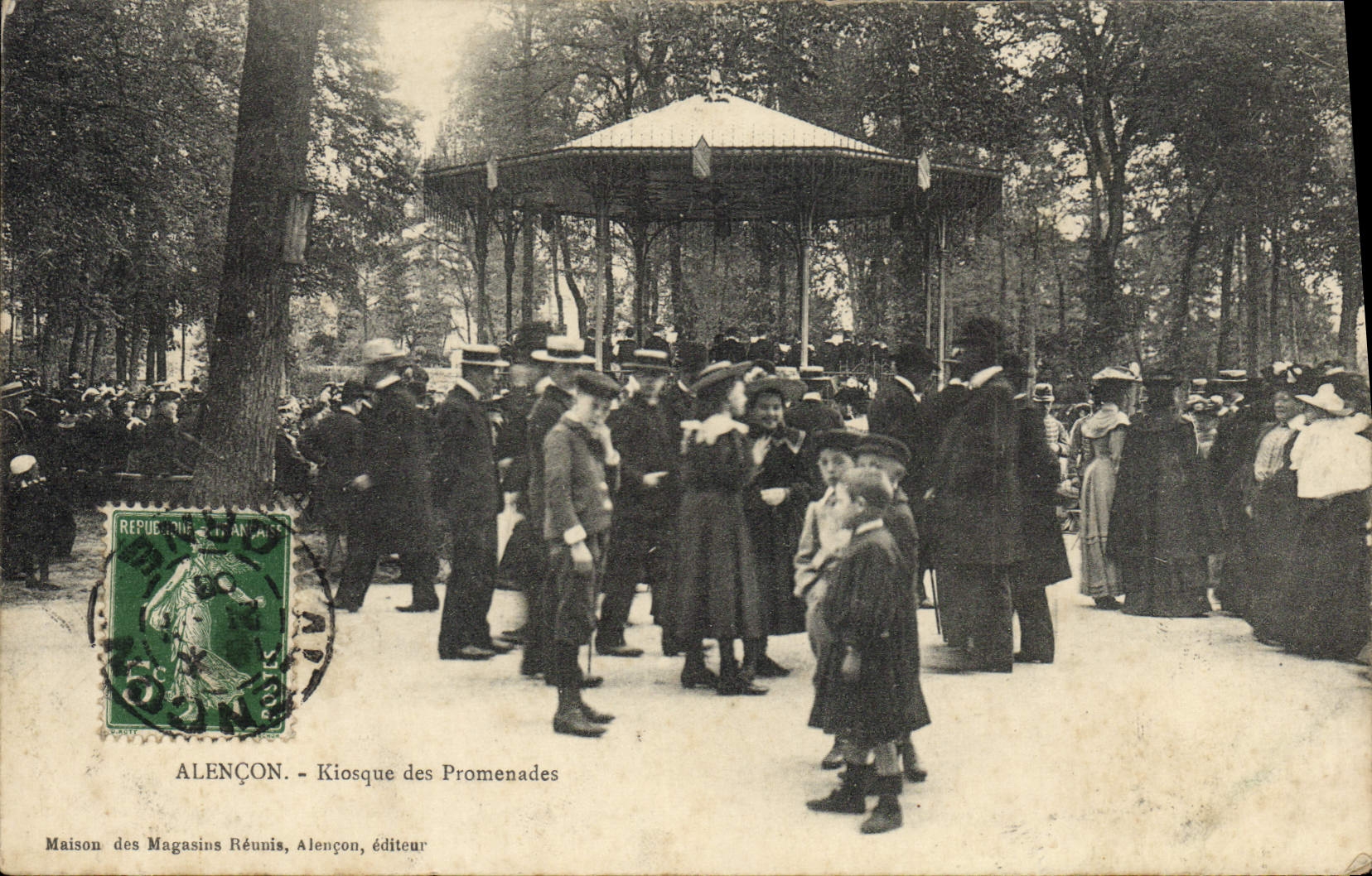 CPA Alencon Kiosque Des Promenades