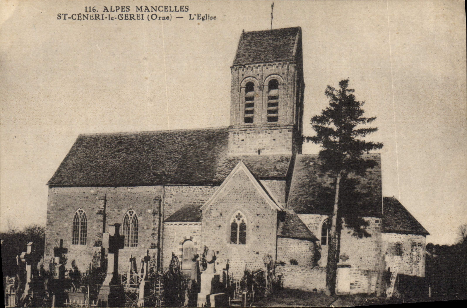 CPA St Ceneri Le Gerei L'Eglise
