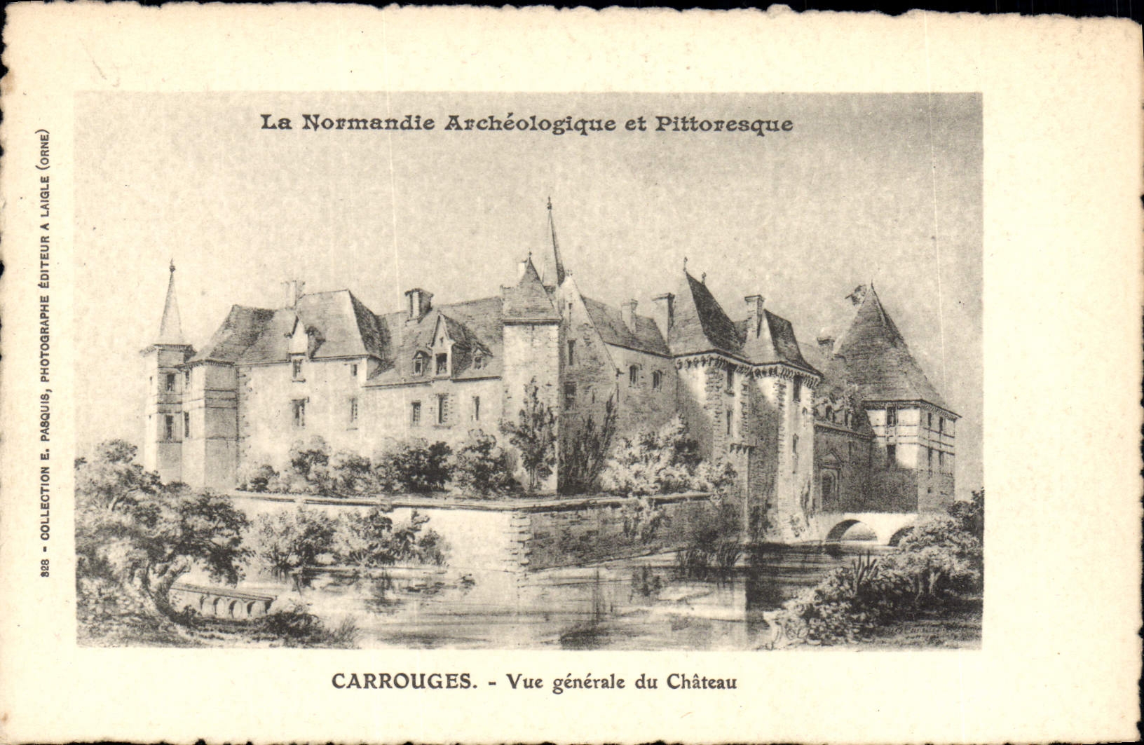 CPA Carrouges Vue Generale Du Chateau