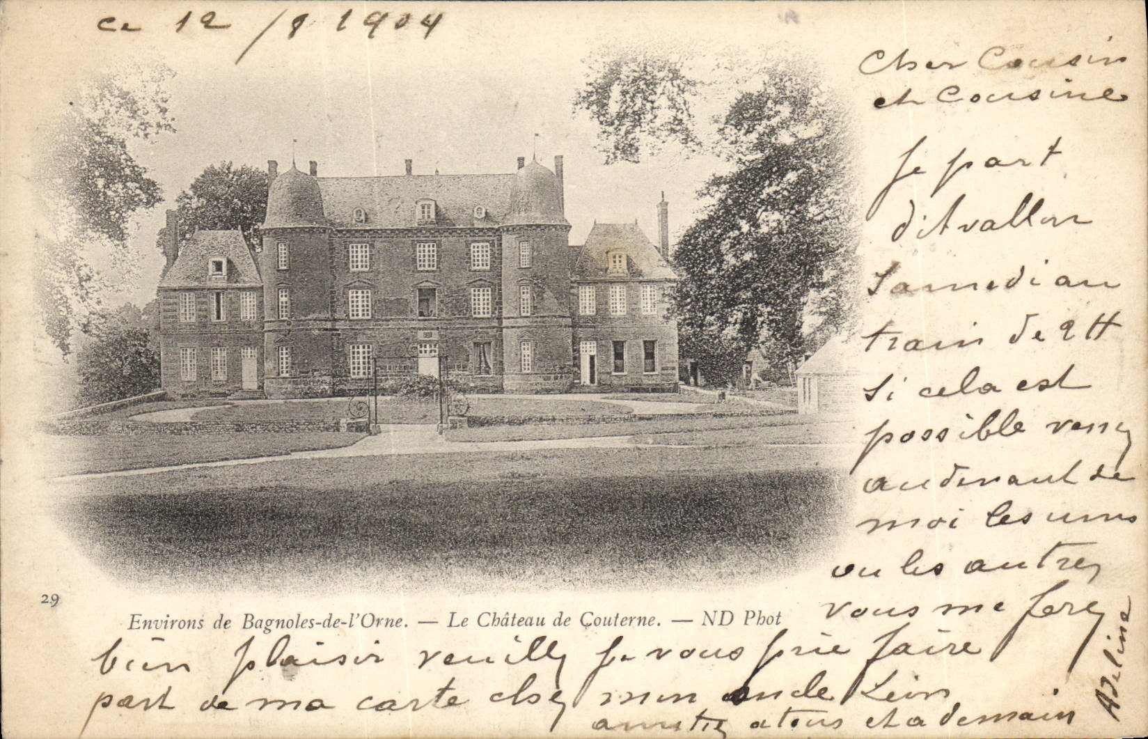CPA Bagnoles De I'Orne Le Chateau De Couterne