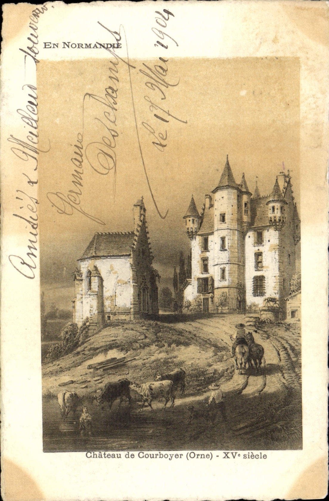 CPA Chateau De Courboyer