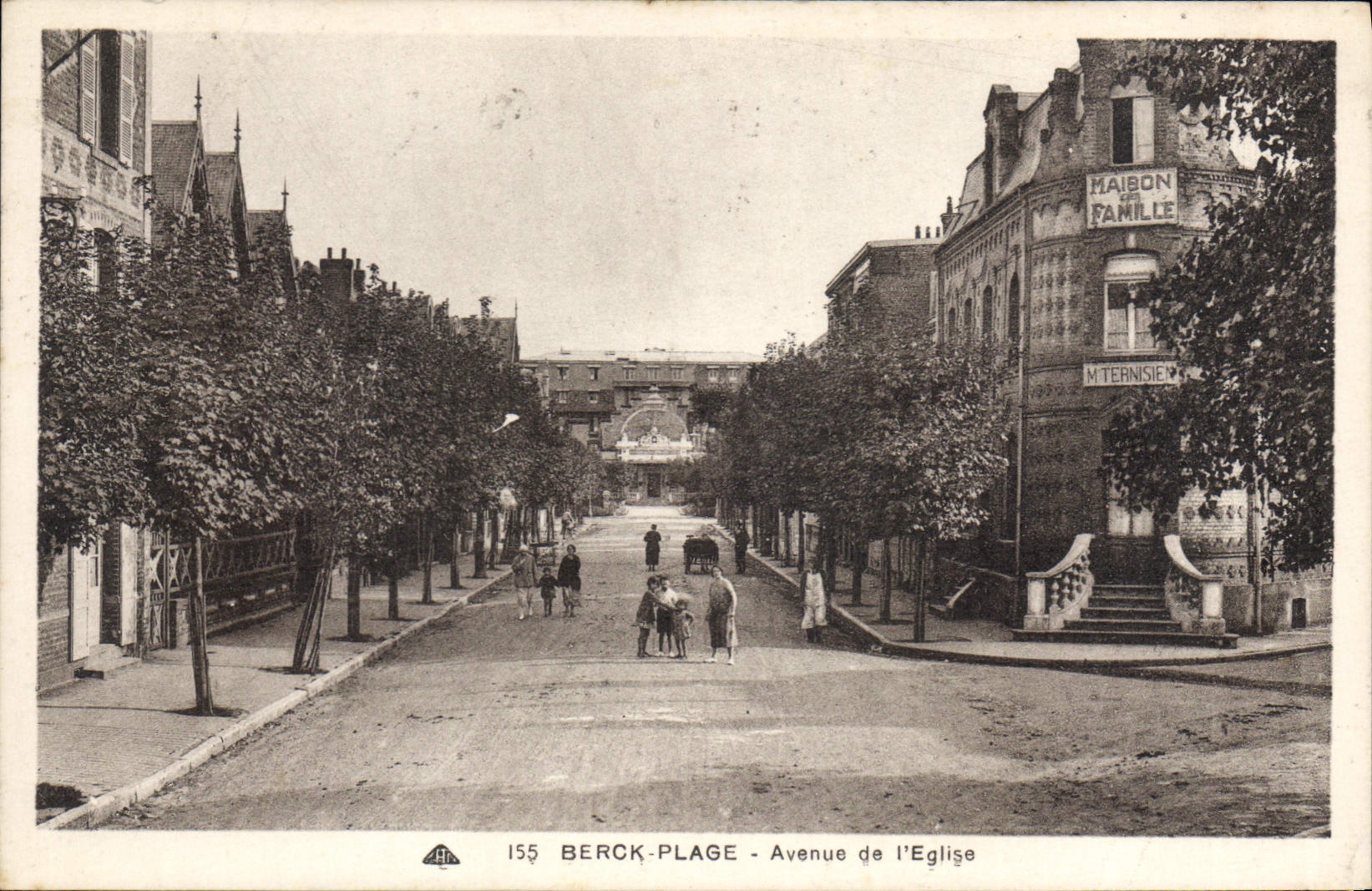 CPA Berck Plage Avenue de l'église