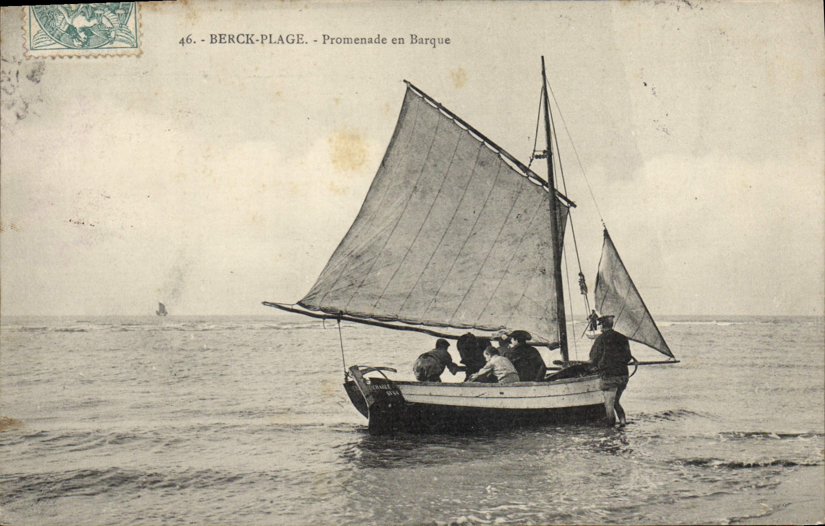 CPA Berck Plage Promenade En Barque