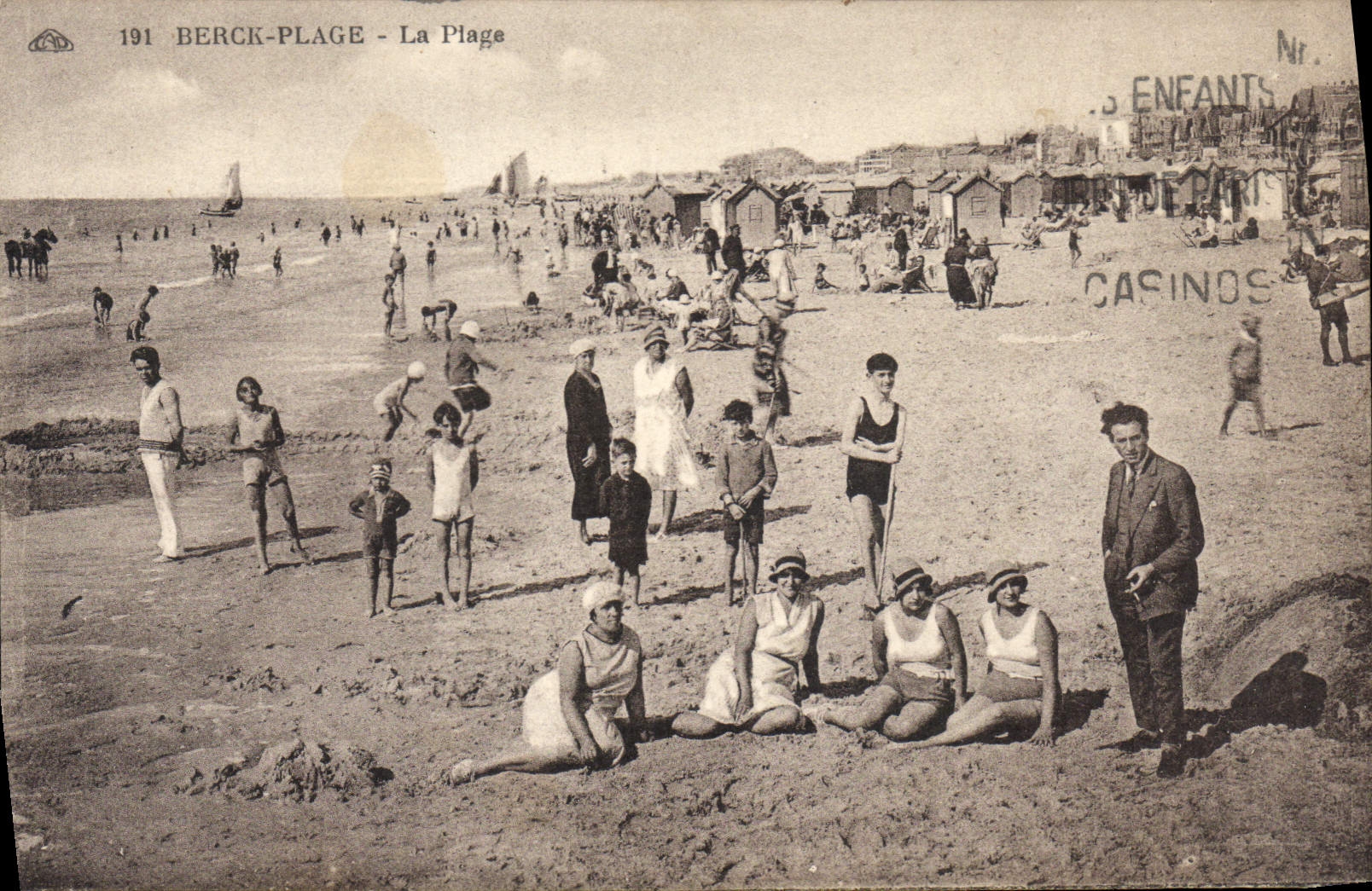 CPA Berck Plage La Plage