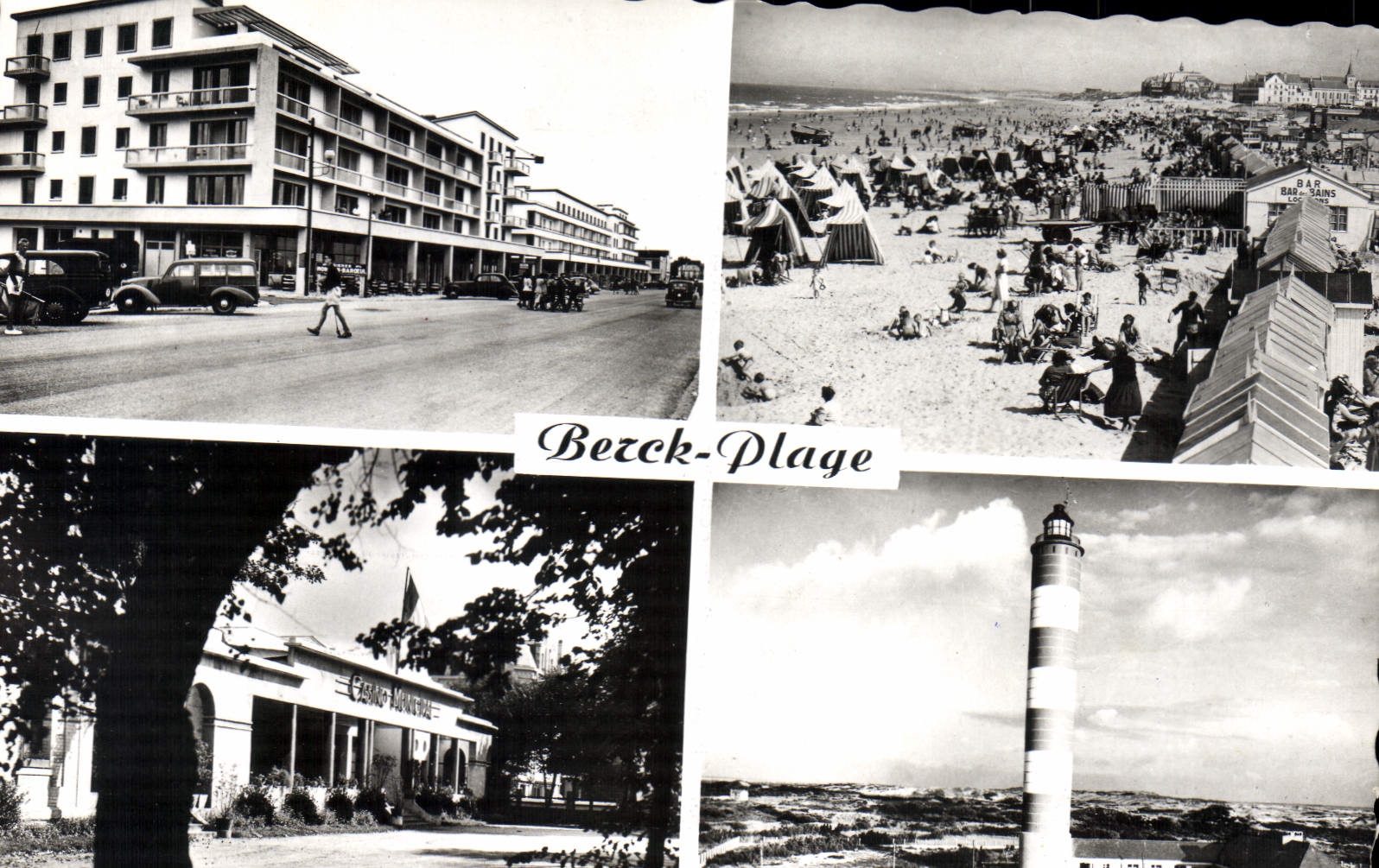 CPA Berck Plage L'esplanade le casino le phare