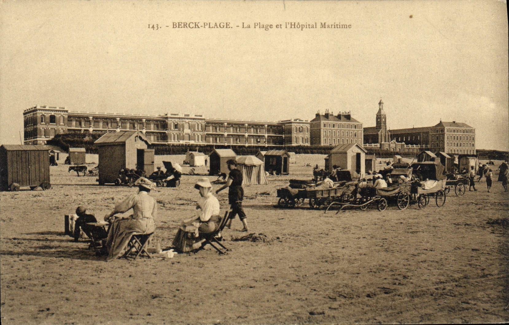 CPA Berck Plage Et I'Hopital Maritime