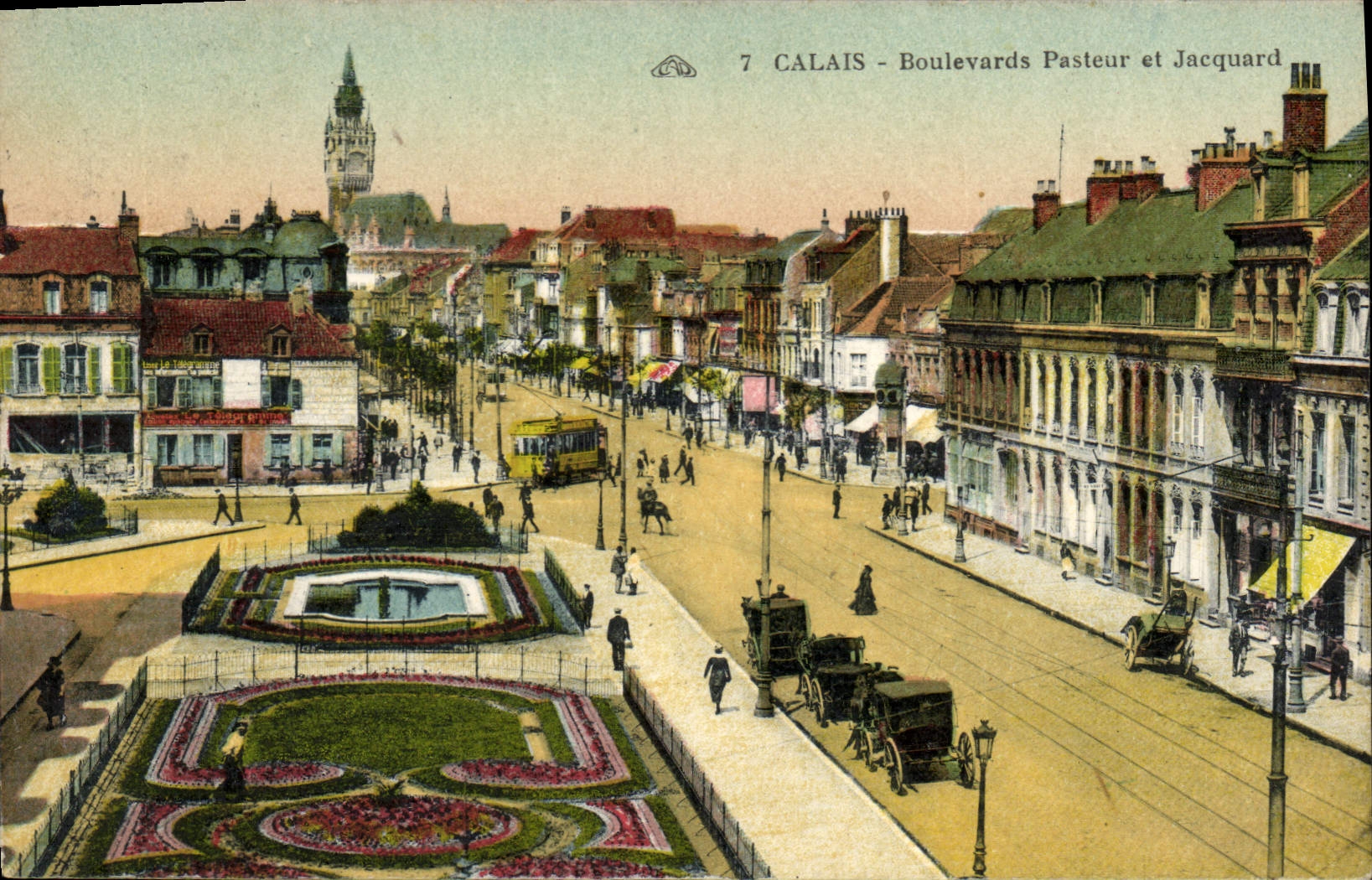 CPA Calais Boulevards Pasteur Et Jacquard