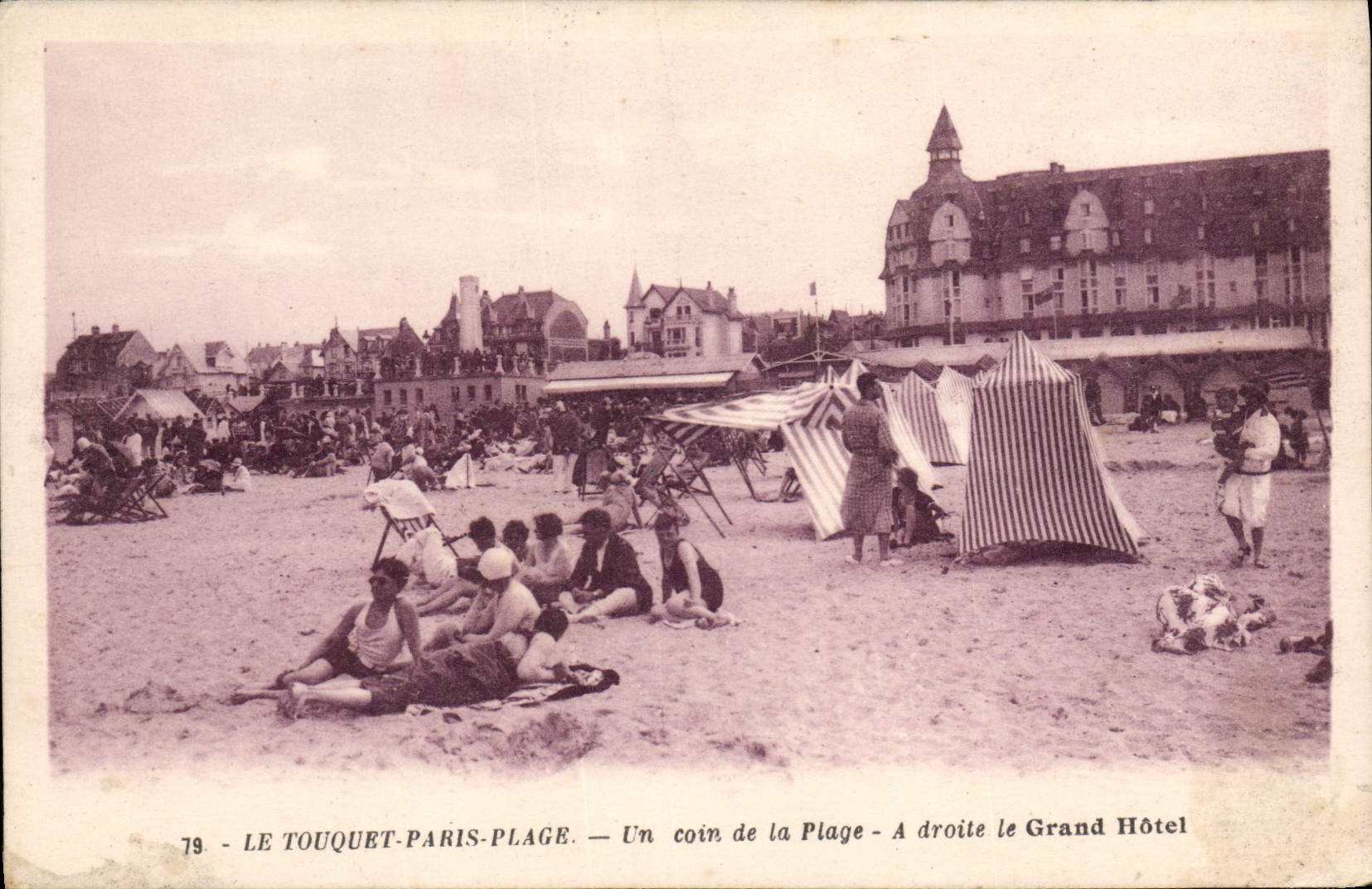 CPA Le Touquet Paris Plage Un Coin De La Plage