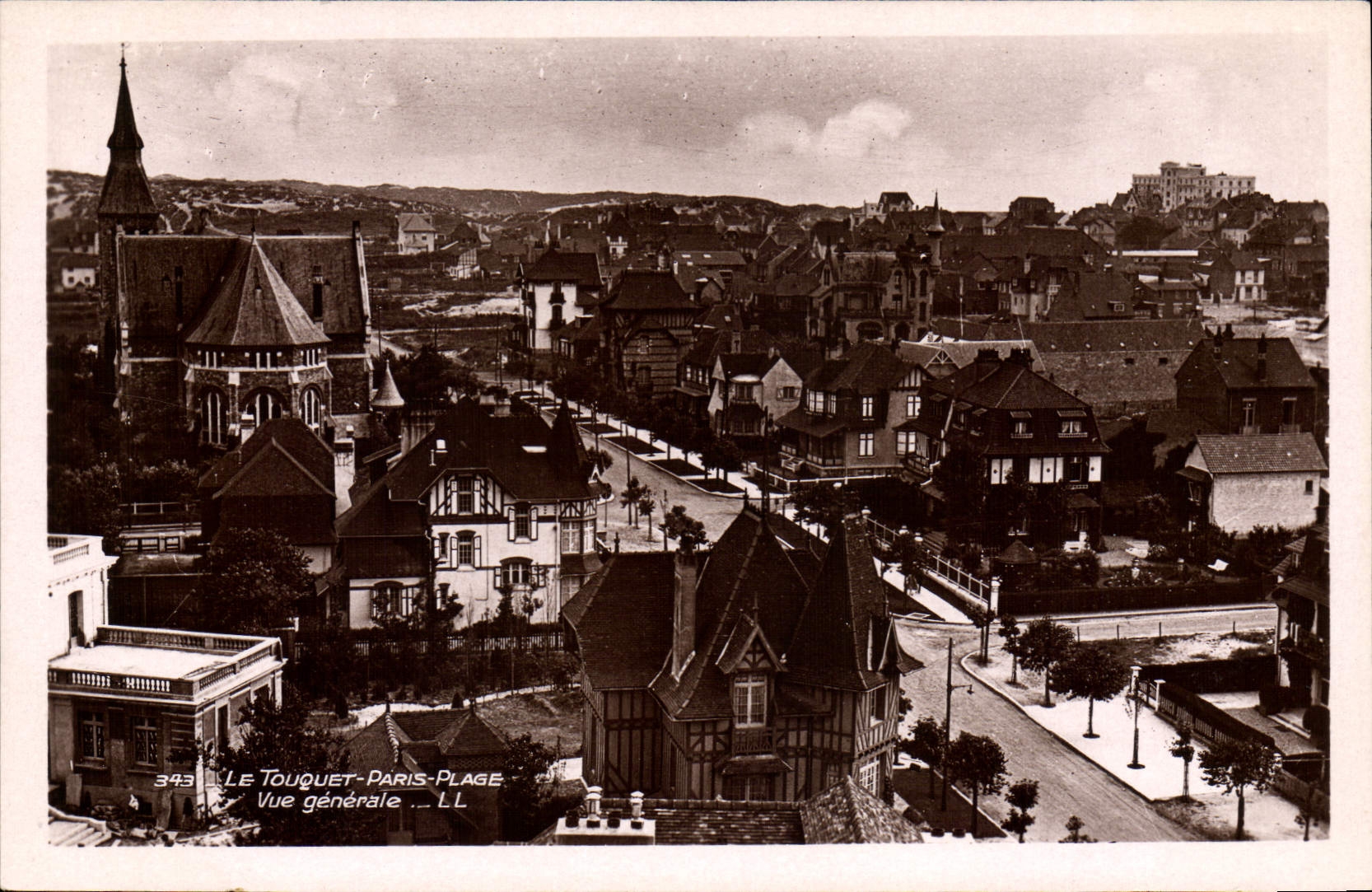 CPA Le Touquet Paris Plage vue générale