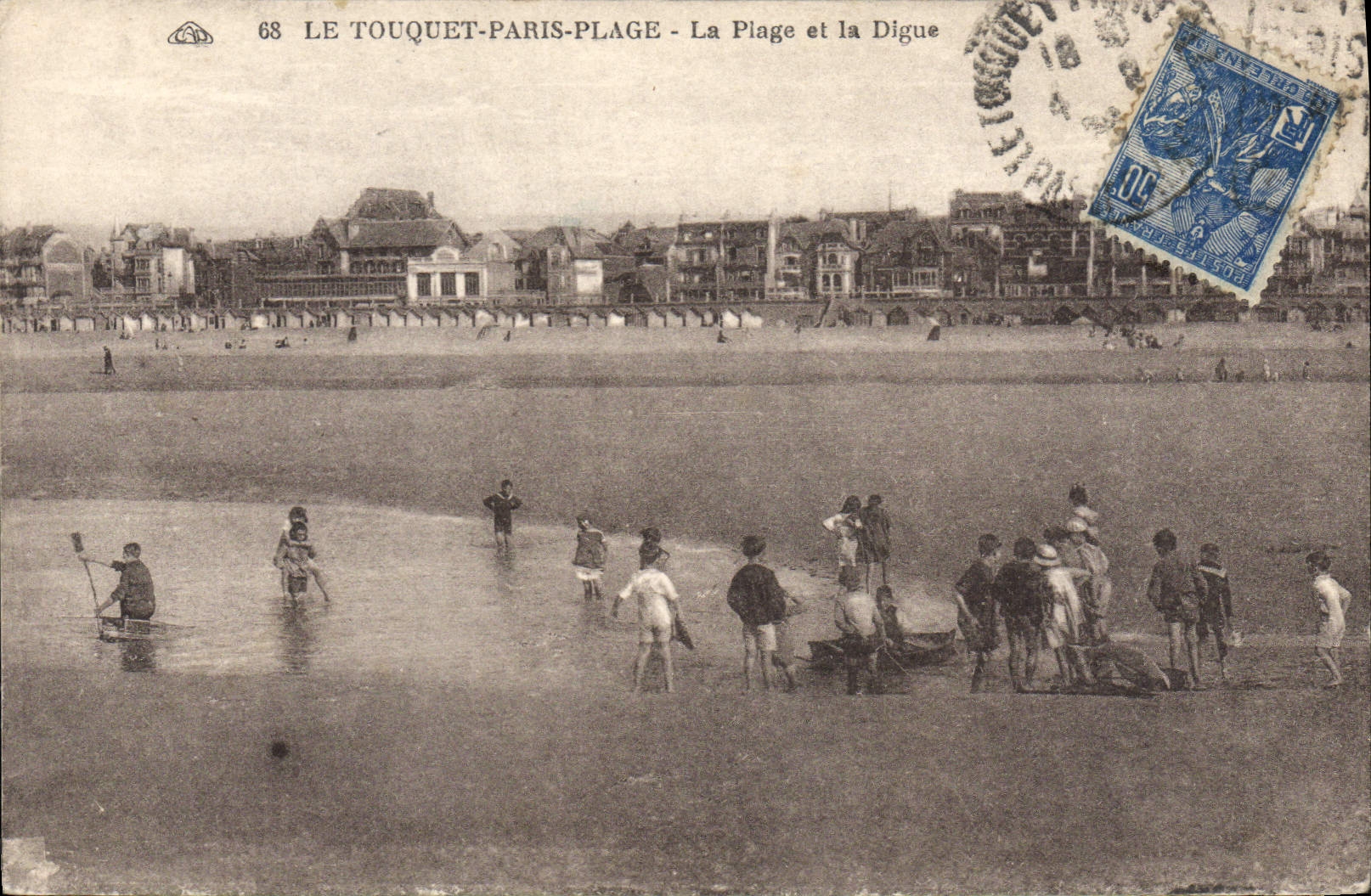 CPA Le Touquet Paris Plage La Plage Et La Digue