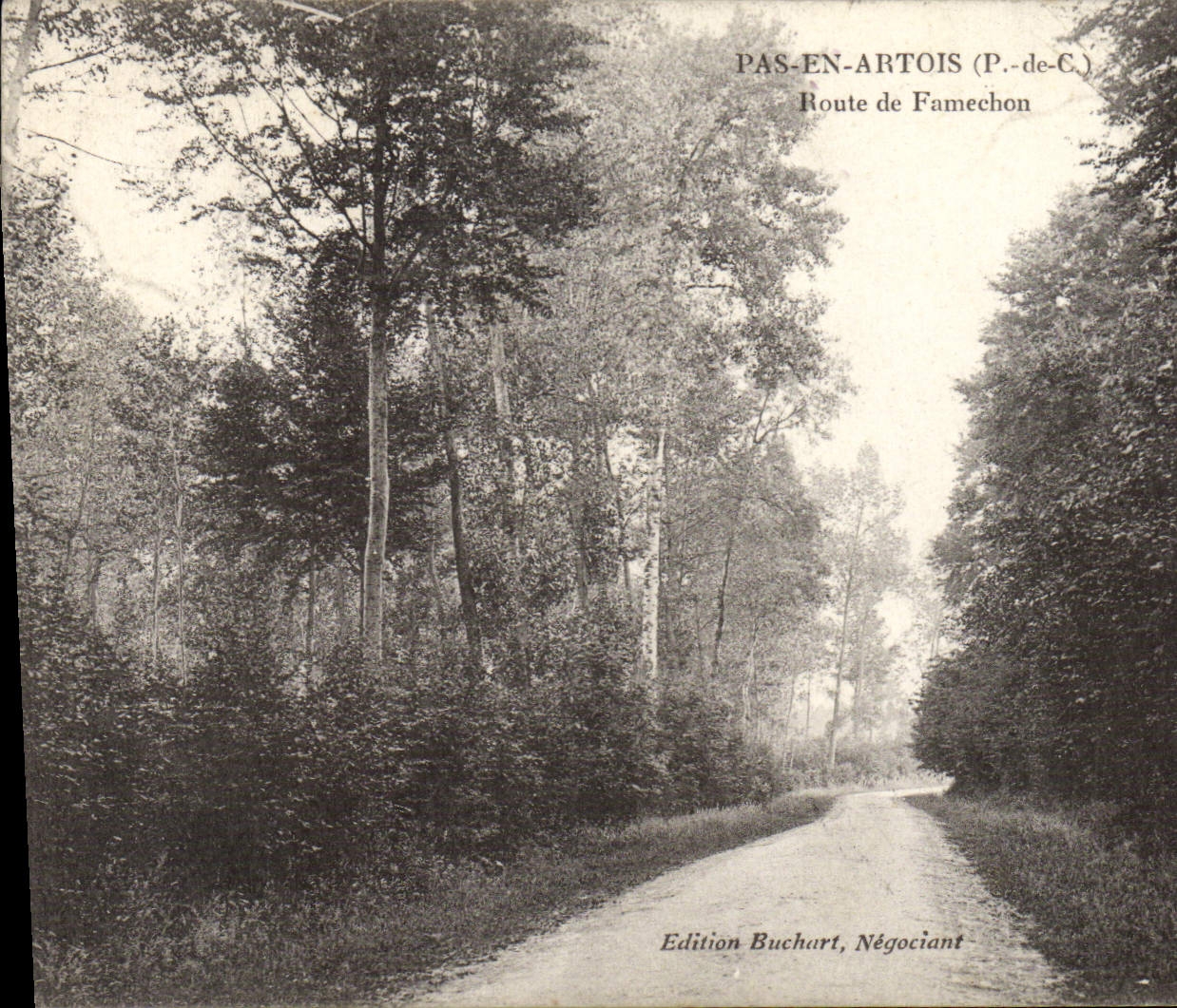 CPA Pas En Artois Route De Famechon