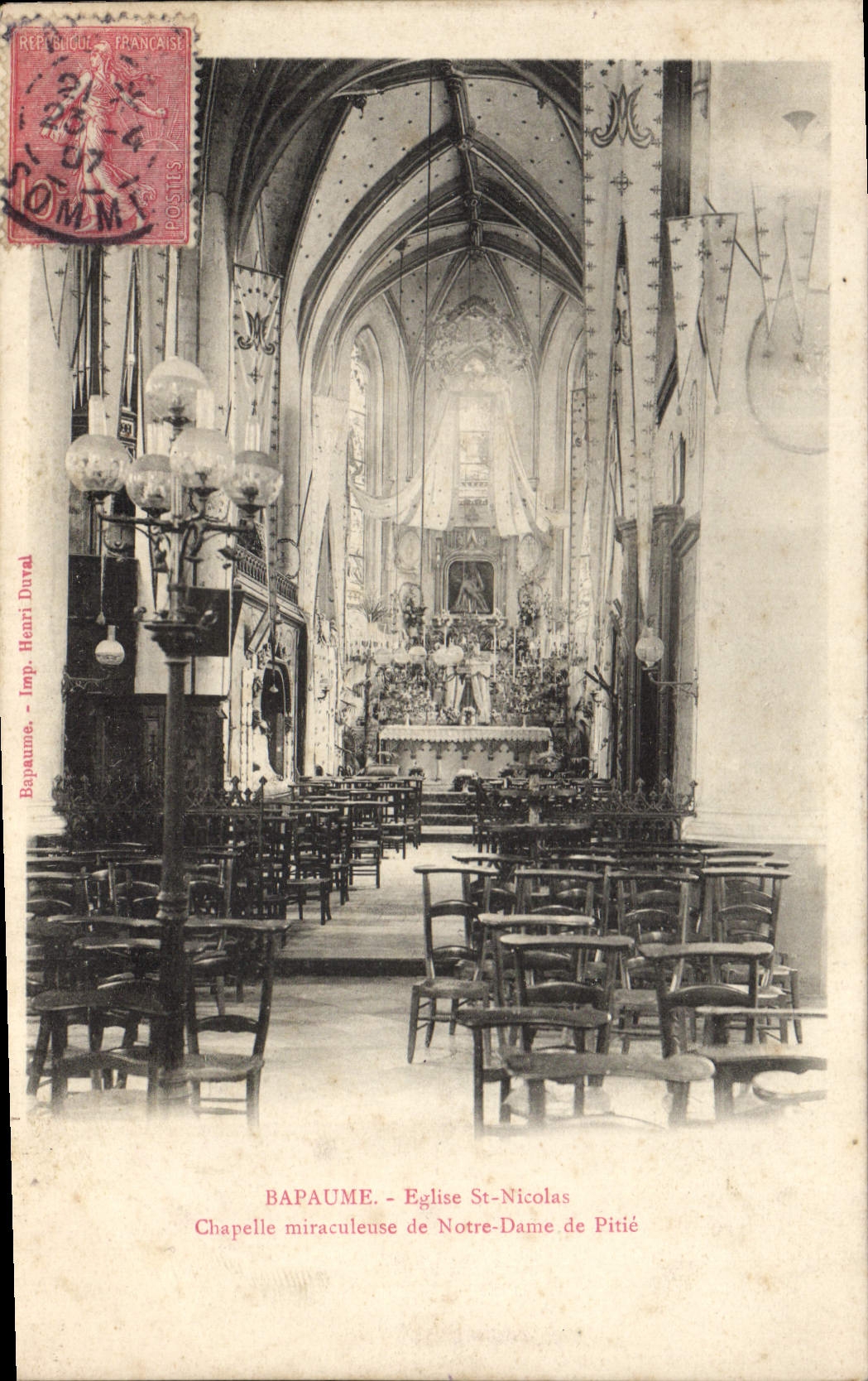 CPA Bapaume Eglise St Nicolas