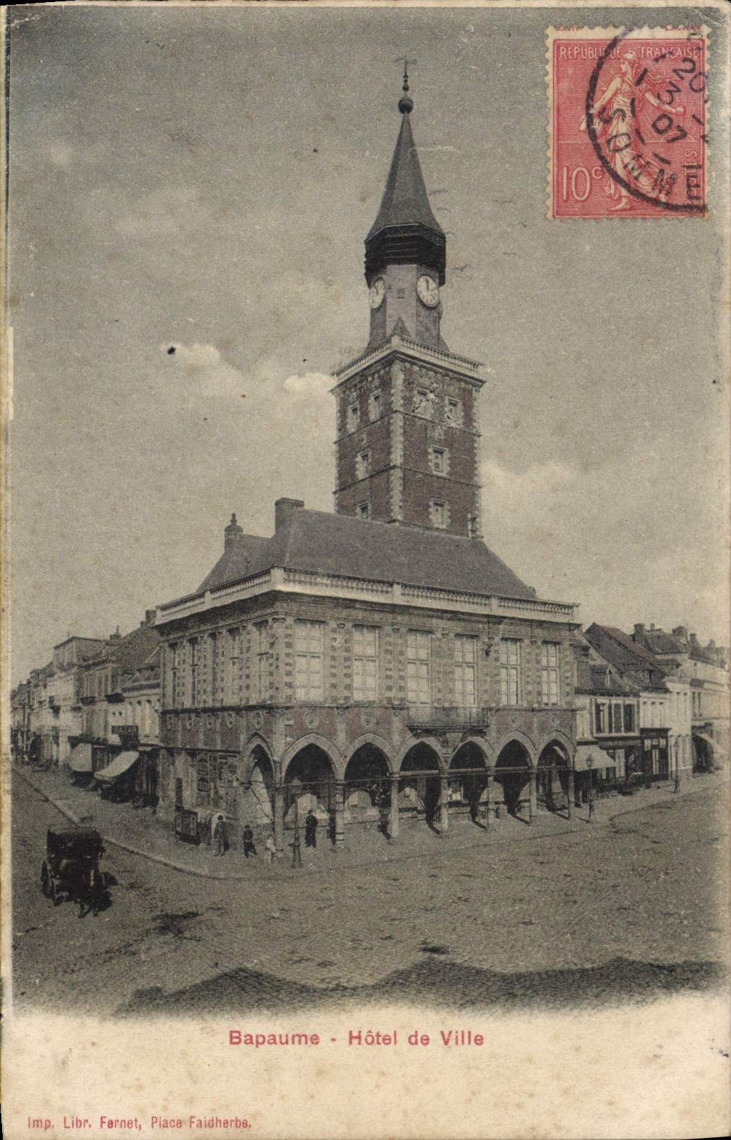 CPA Bapaume Hotel De Ville