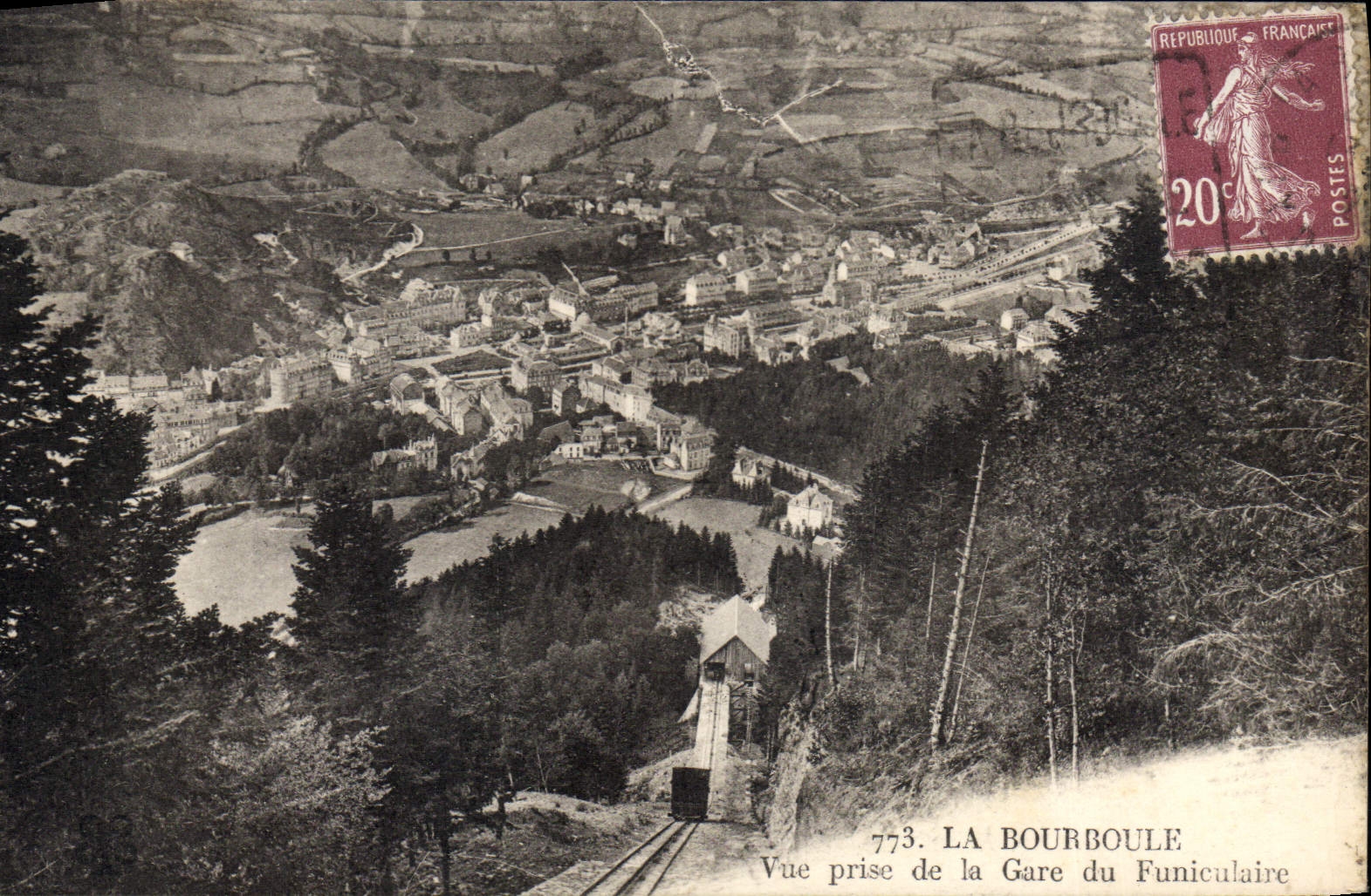 CPA La Bourboule Vue Prise De La Gare Du Funiculaire