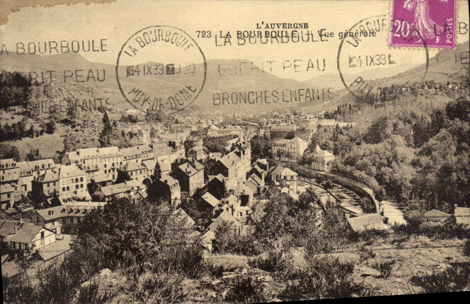 CPA La Bourboule vue générale