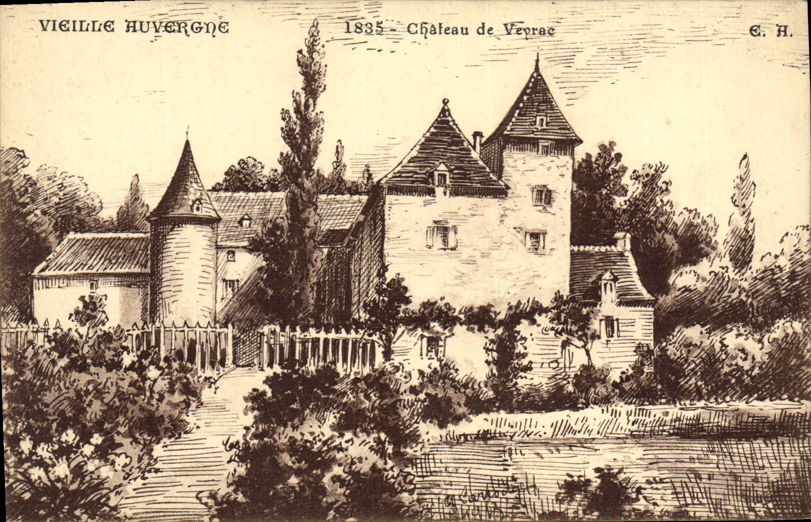 CPA Vieille Auvergne Chateau De Veyrac