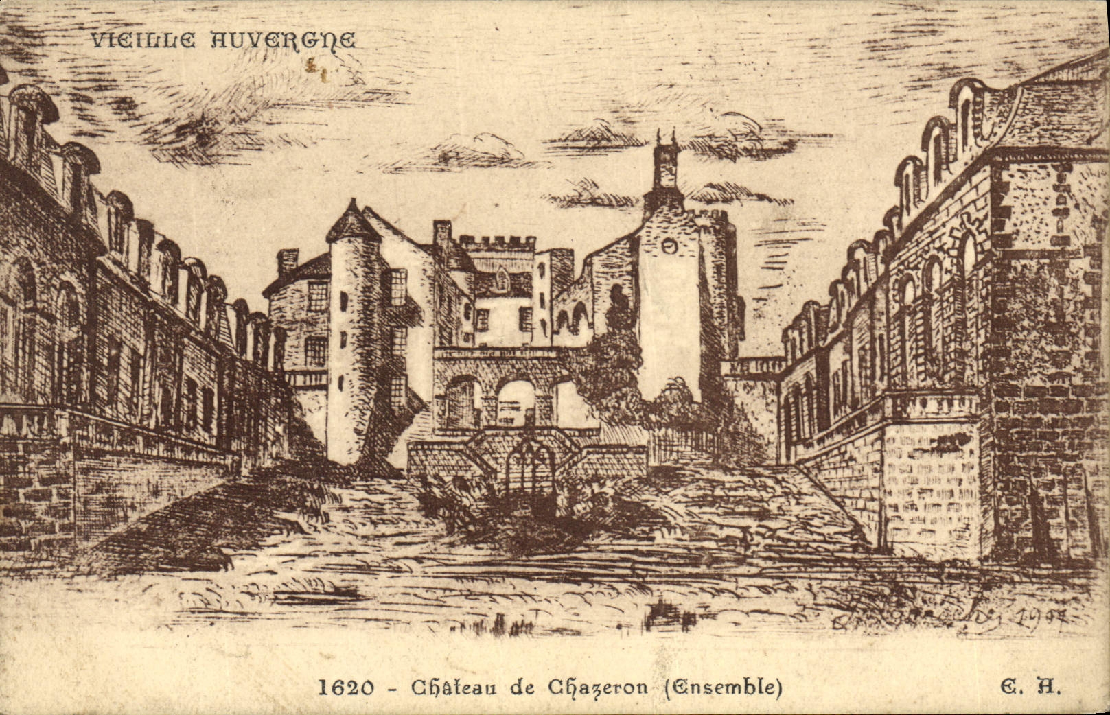 CPA Vieille Auvergne Chateau De Chazeron