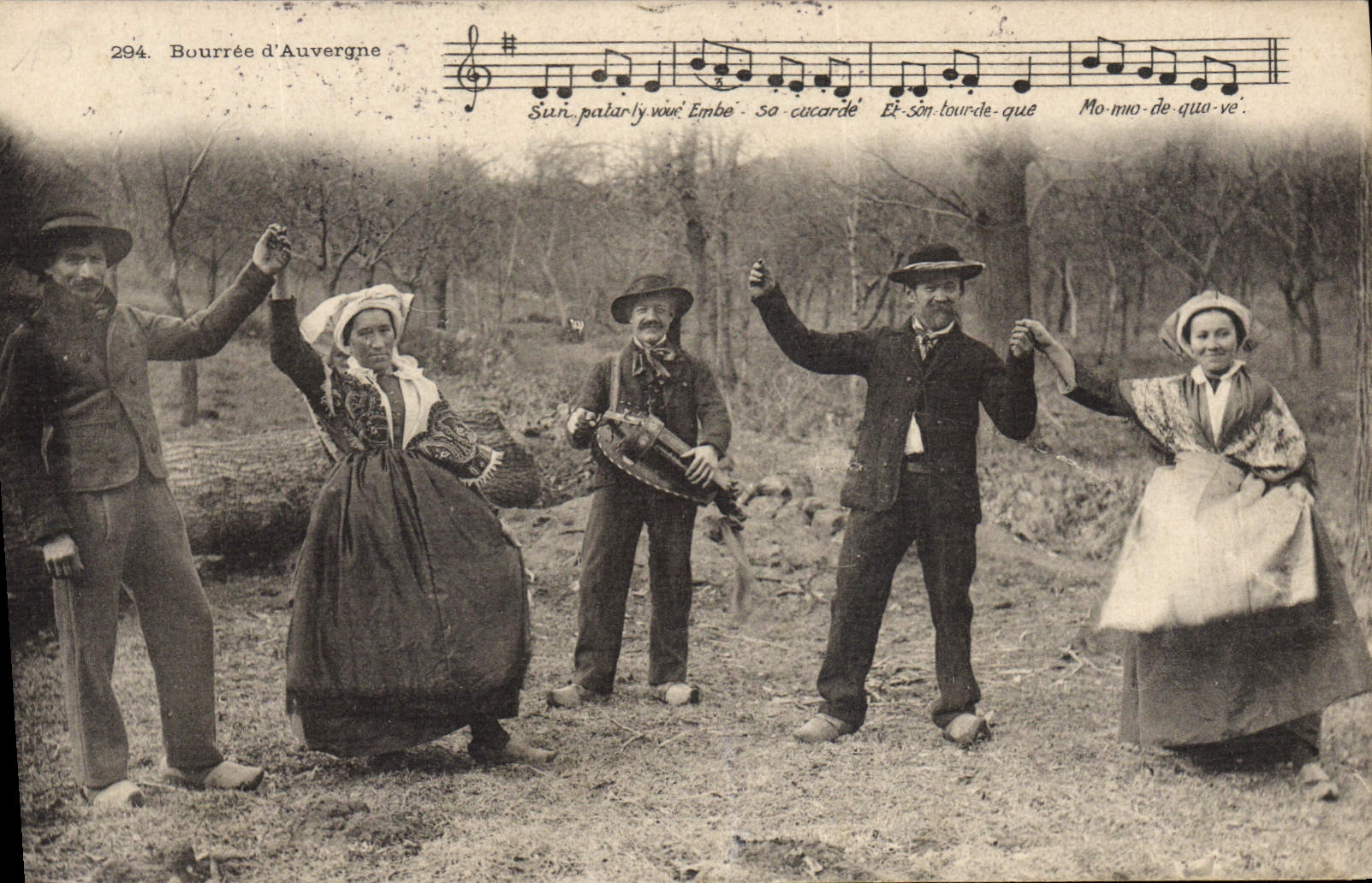 CPA Bourree D'Auvergne  folklore