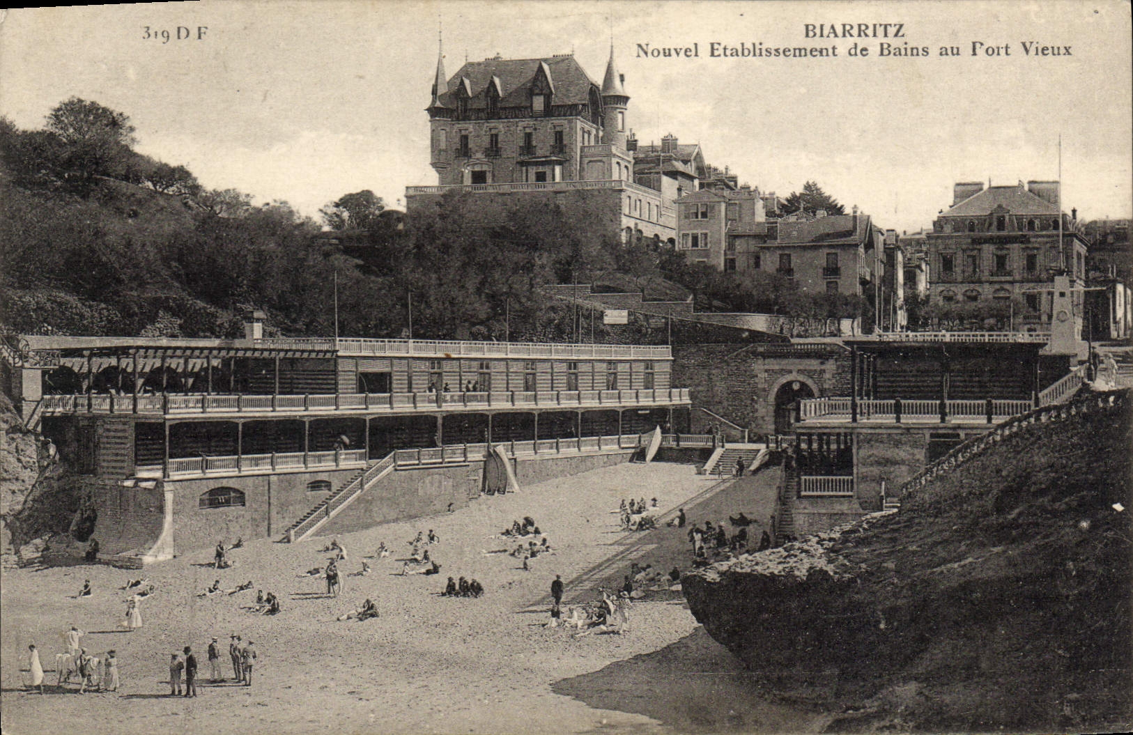 CPA Biarritz Nouvel Etablissement De Bains Au Port Vieux