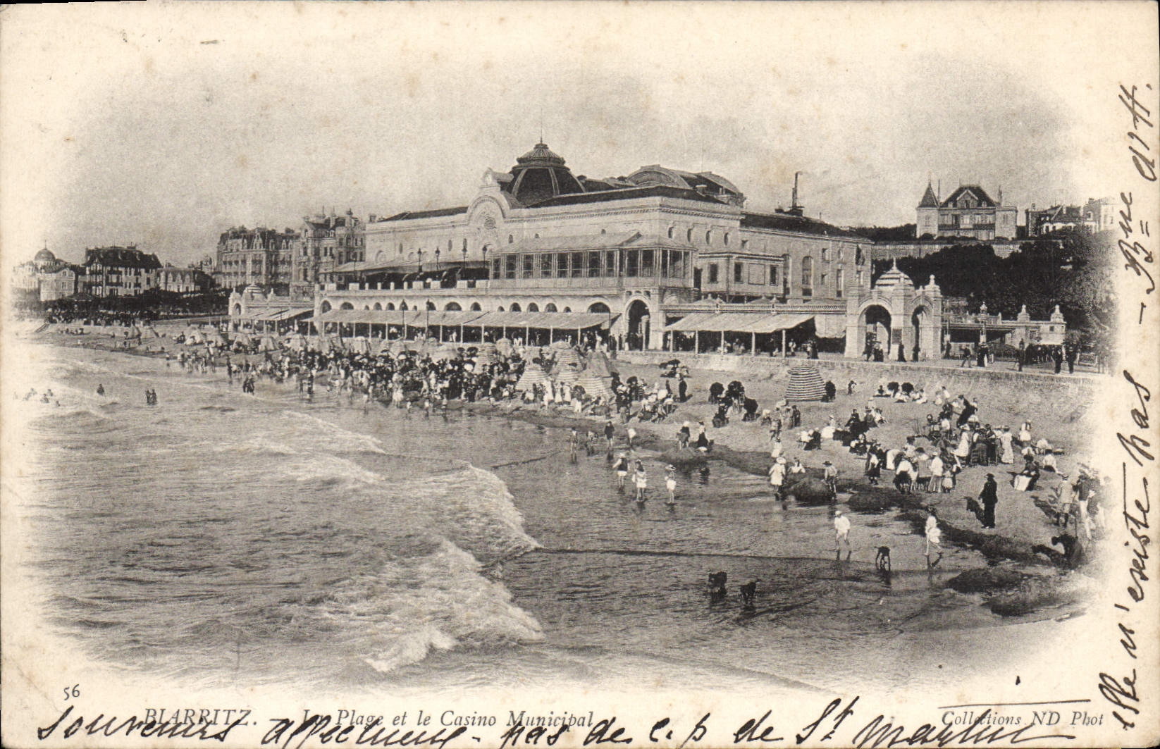 CPA Biarritz La Place Et Le Casino