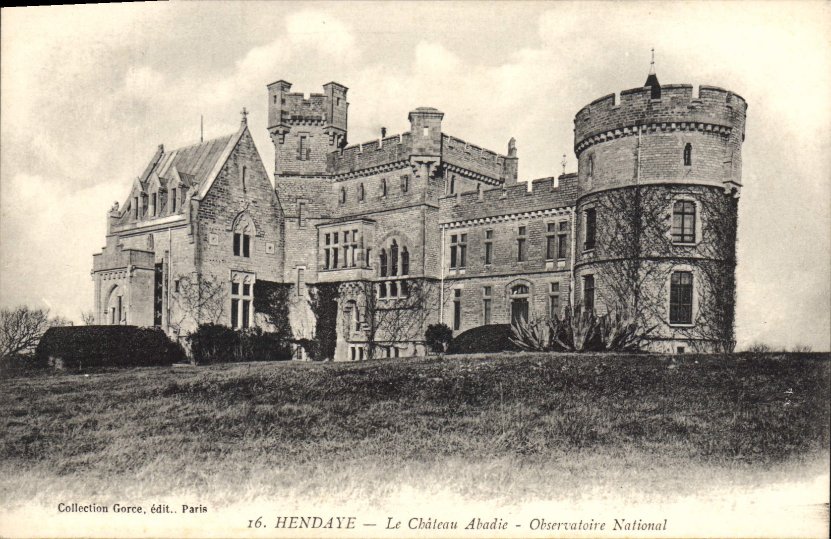 CPA Hendaye Le Chateau Abadie observatoire national